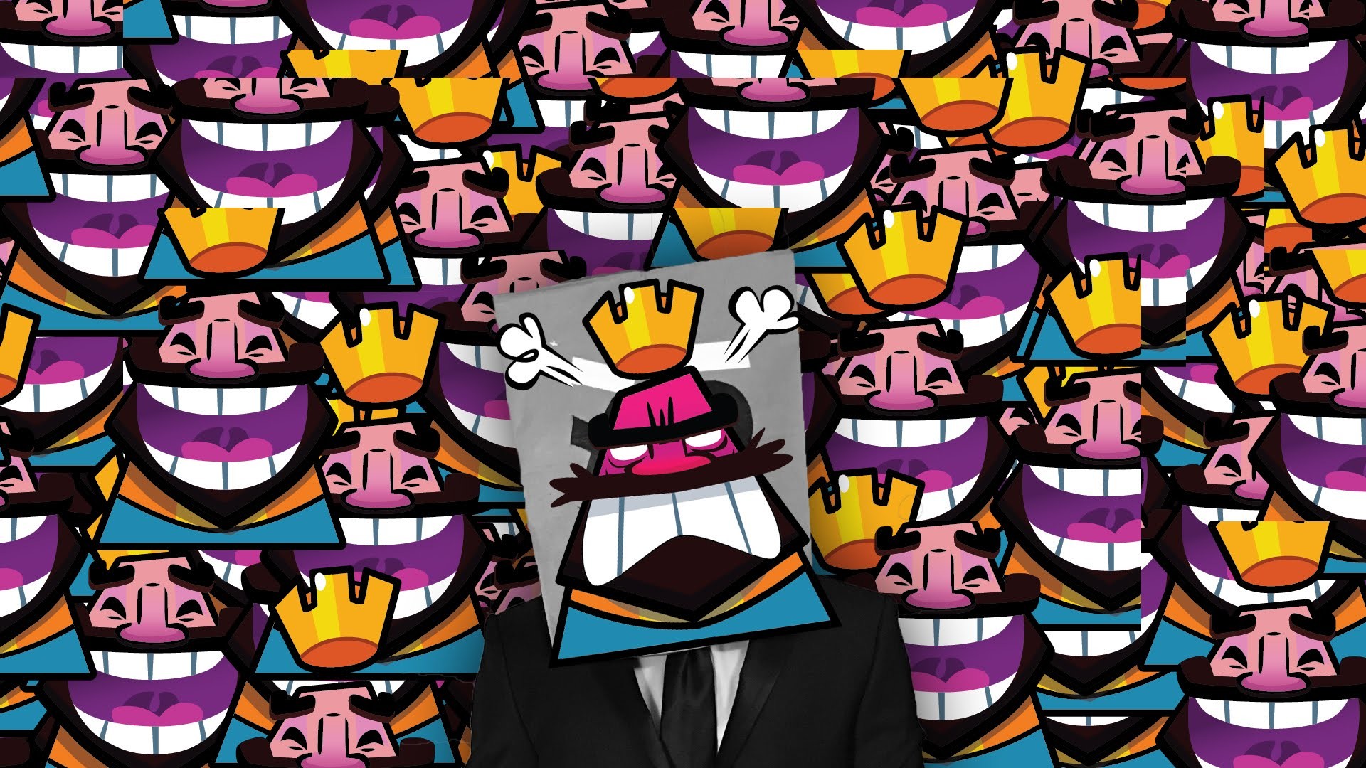 Clash Royale, Emote, Re rosso, Meme, Full HD 1080p, sfondo desktop