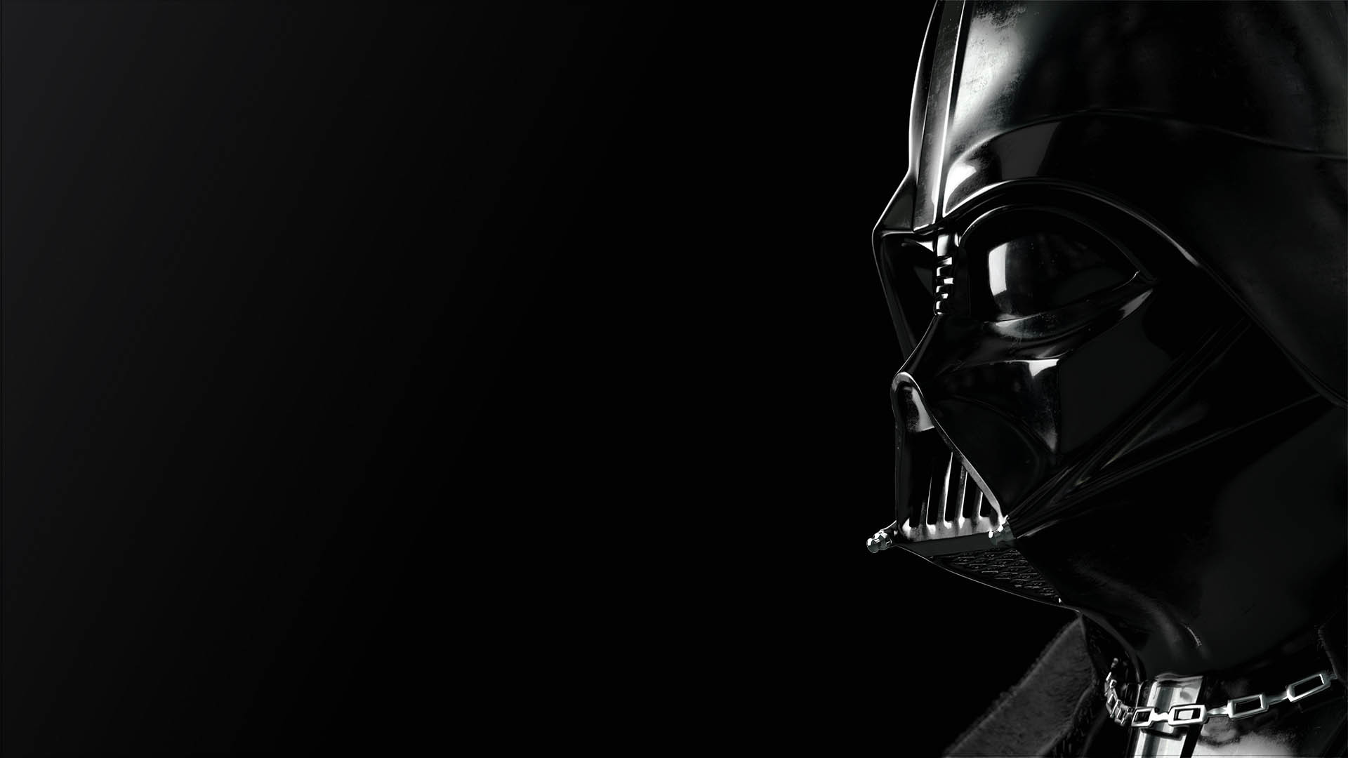 Darth Vader, Casco, Sfondo nero, Primo piano, 1920x1080, wallpaper desktop