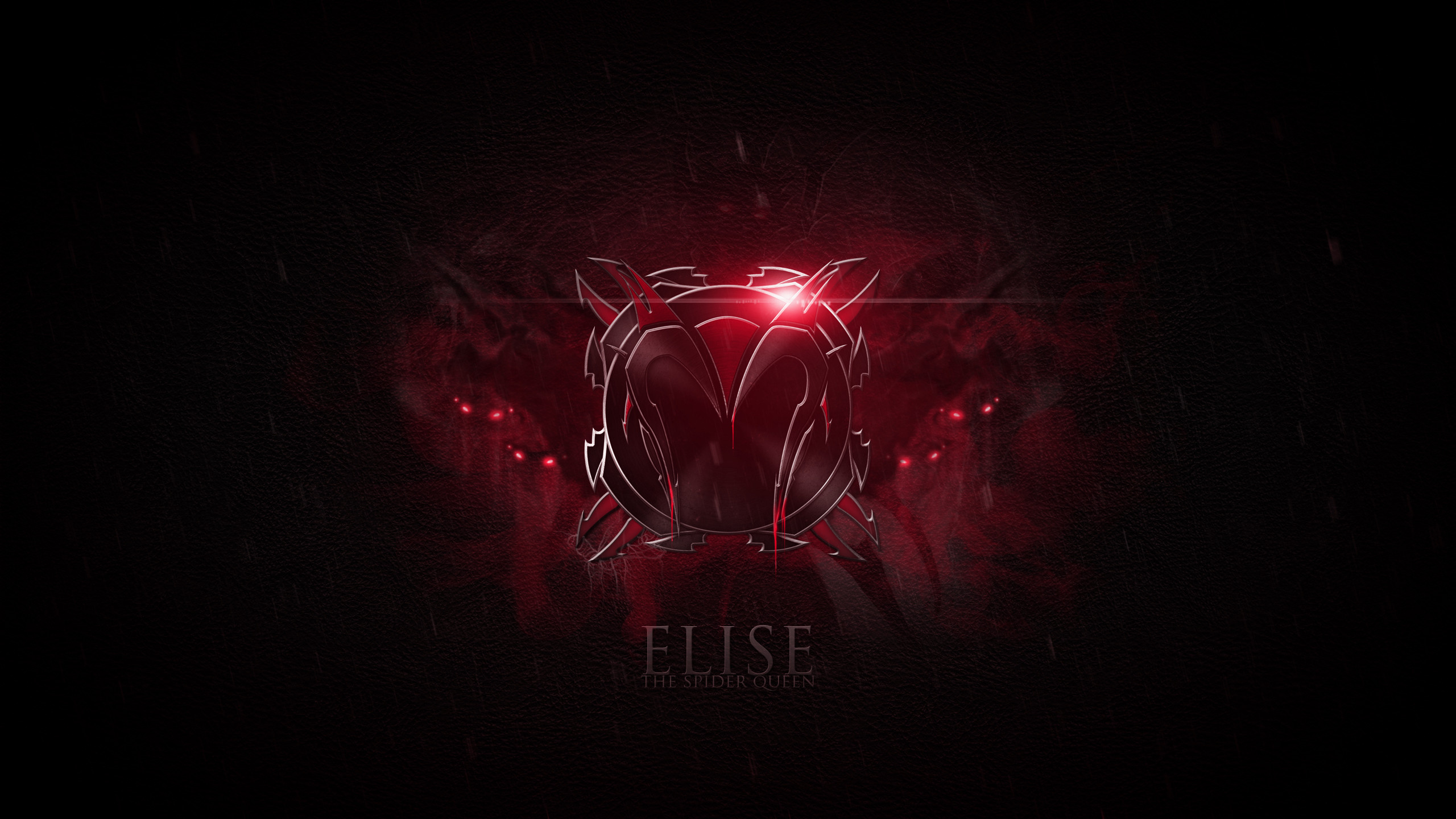 Elise, League of Legends, Simbolo, Rosso, 2K, sfondo desktop