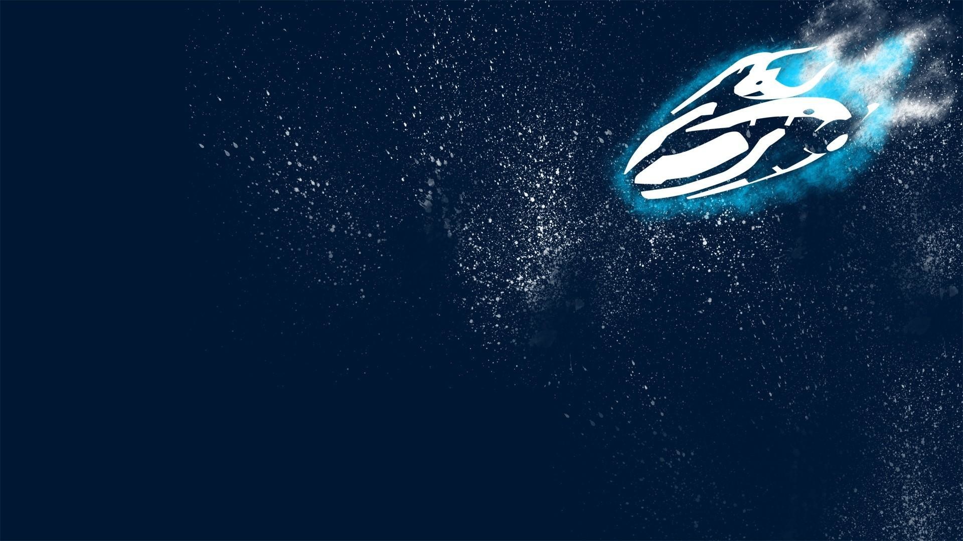 StarCraft, Astronave, Minimalismo, Blu, 1920x1080, sfondo per PC