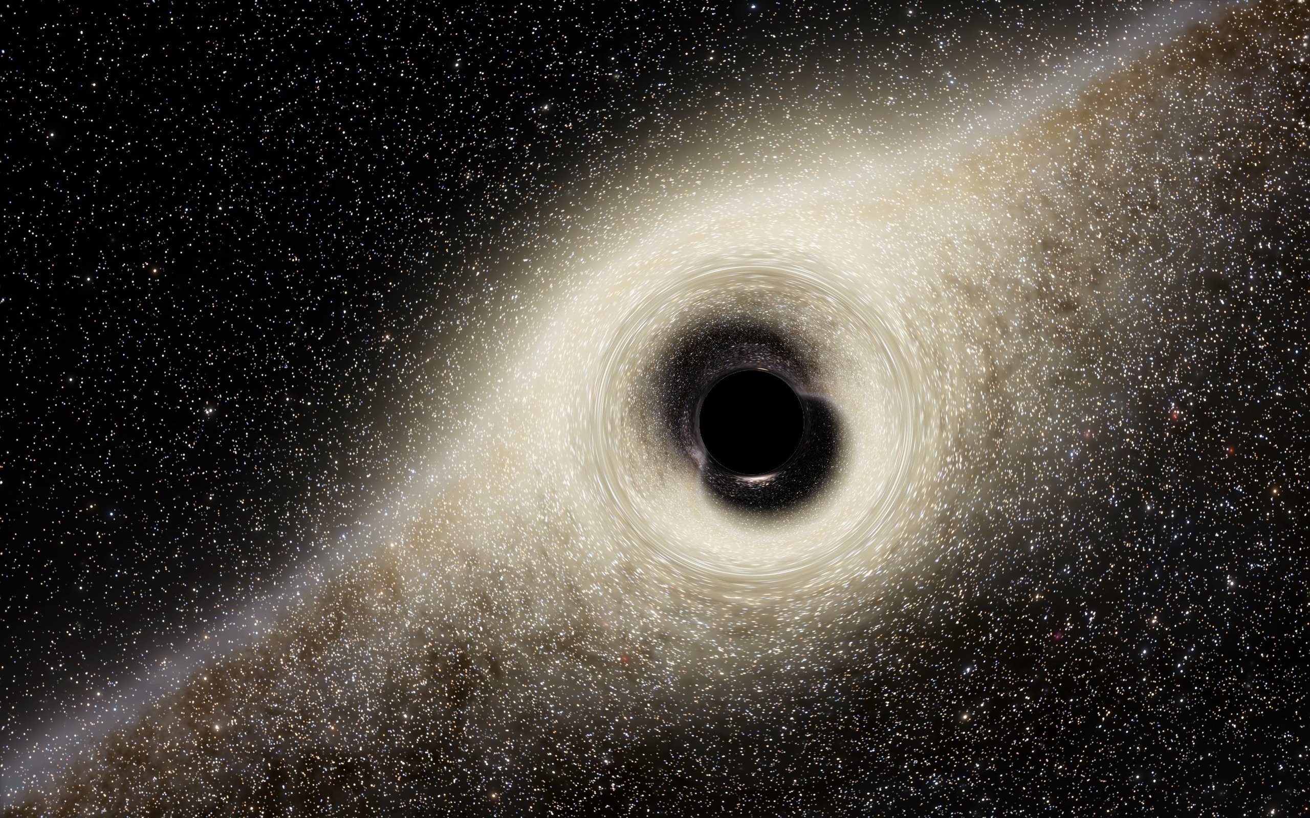 Buco nero, Galassia, Stelle, 16:10 2K, wallpaper widescreen
