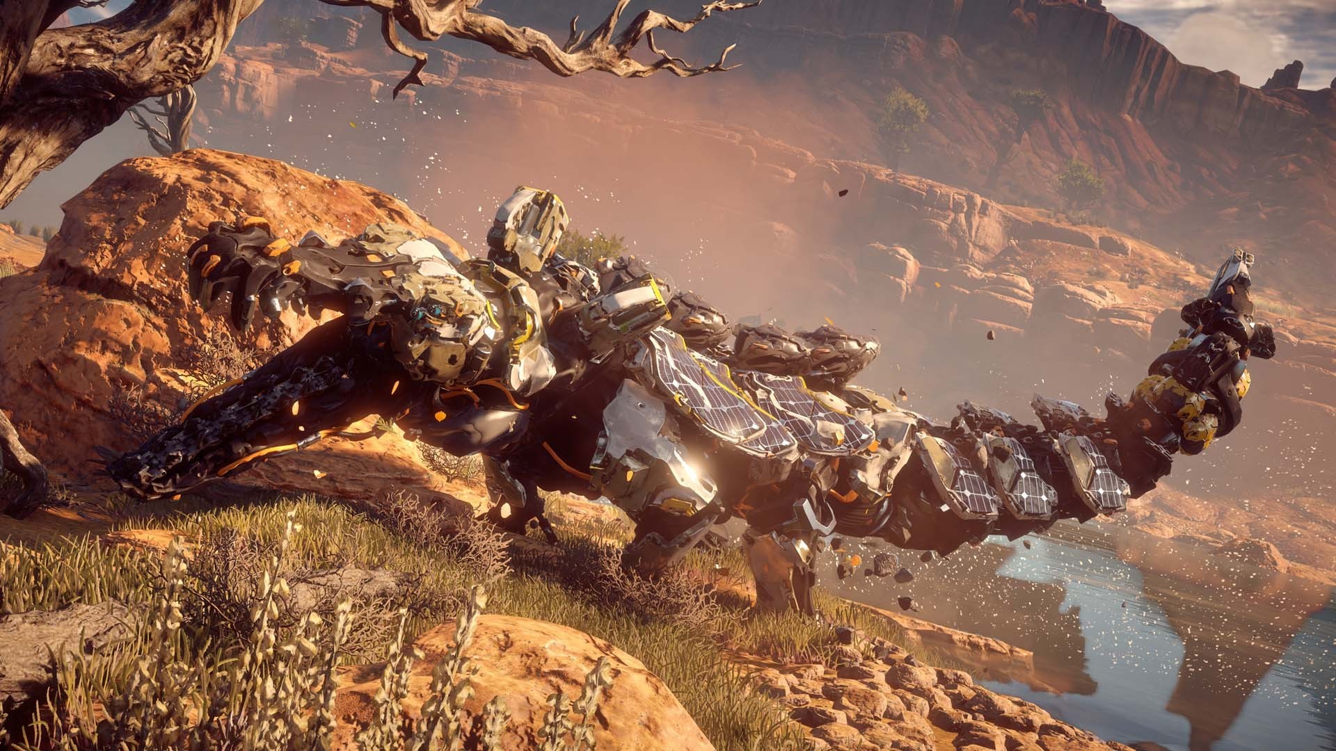 Horizon Zero Dawn, Snapmaw, Canyon, Full HD, sfondo per PC e portatile