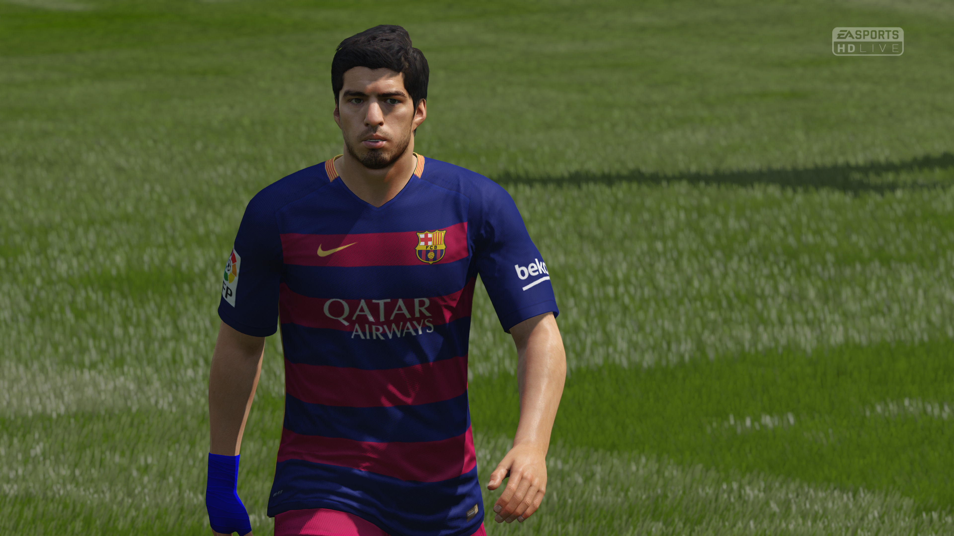 Luis Suárez, FC Barcelona, FIFA 16, Primo piano, 3840x2160, immagine di sfondo