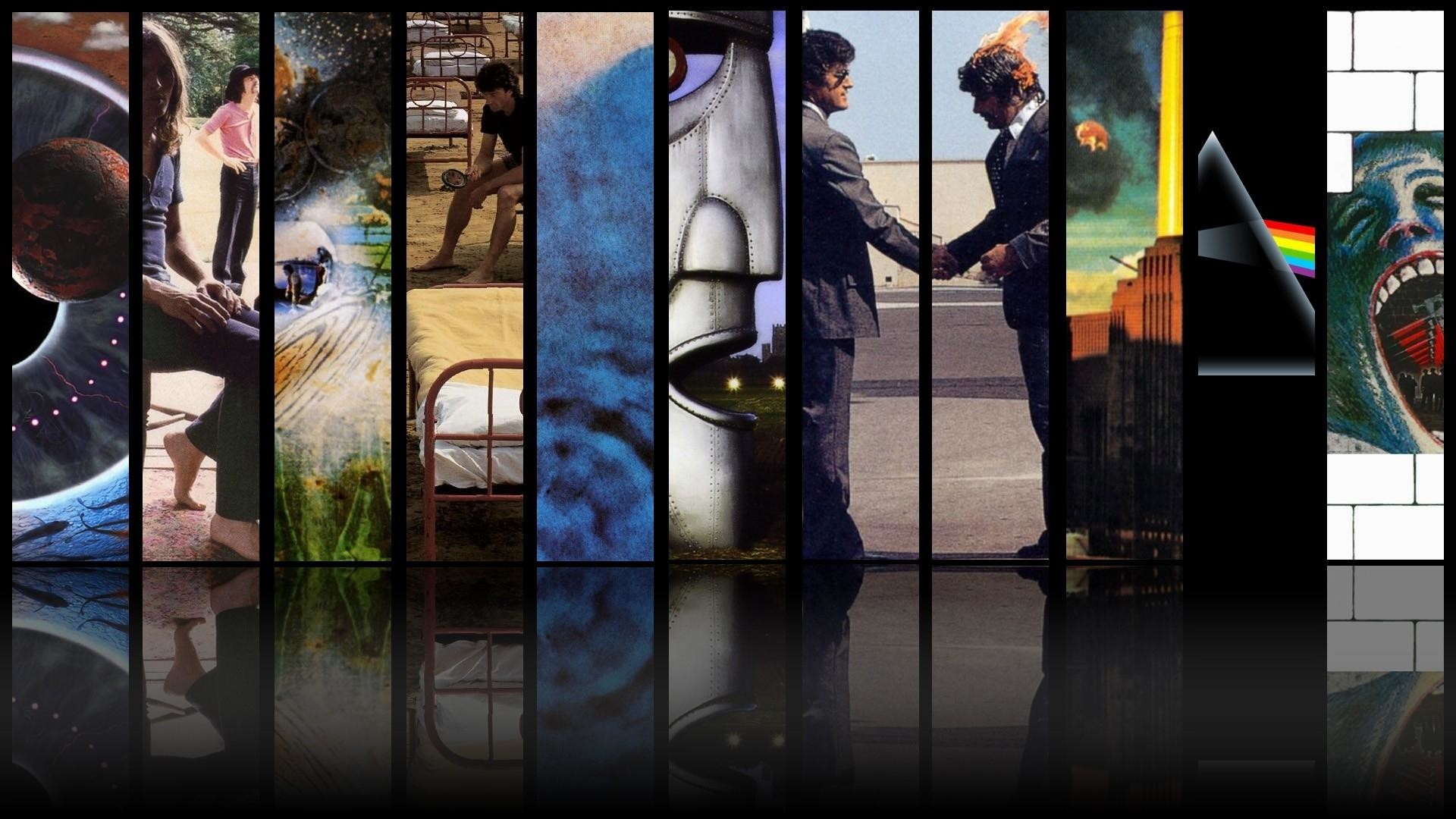 Pink Floyd, Copertine degli album, Wish You Were Here, The Division Bell, Collage, sfondo desktop