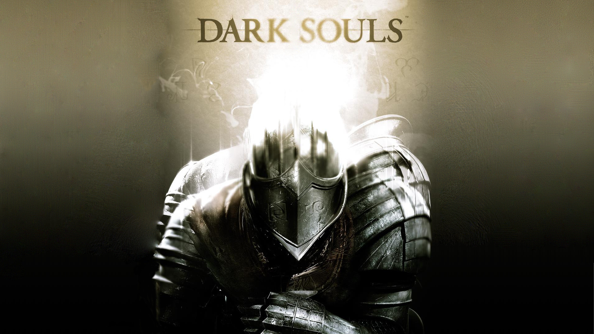 Dark Souls, Logo, Cavaliere, Armatura, Luce, 1920x1080, sfondo per PC