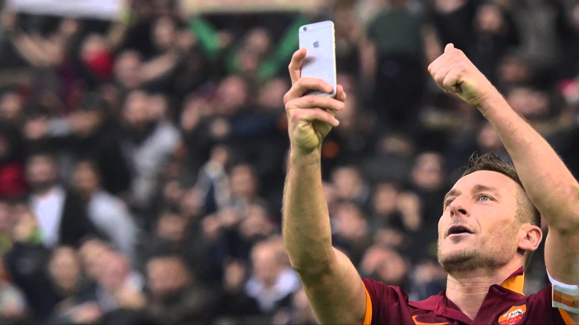 Francesco Totti, Selfie, AS Roma, Derby, Tifosi, Full HD 1080p, sfondo desktop