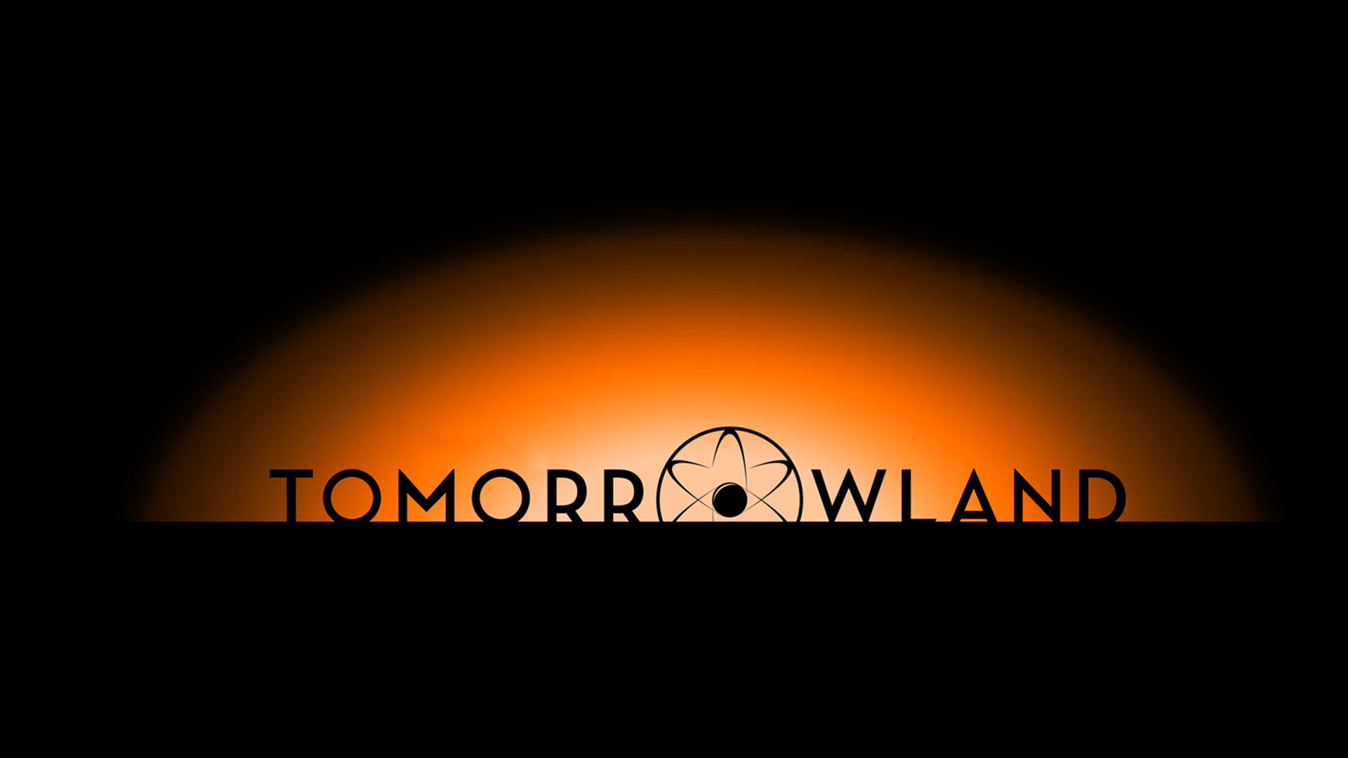 Tomorrowland, Disney, Logo, Film, Sfondo nero, Full HD, wallpaper per PC