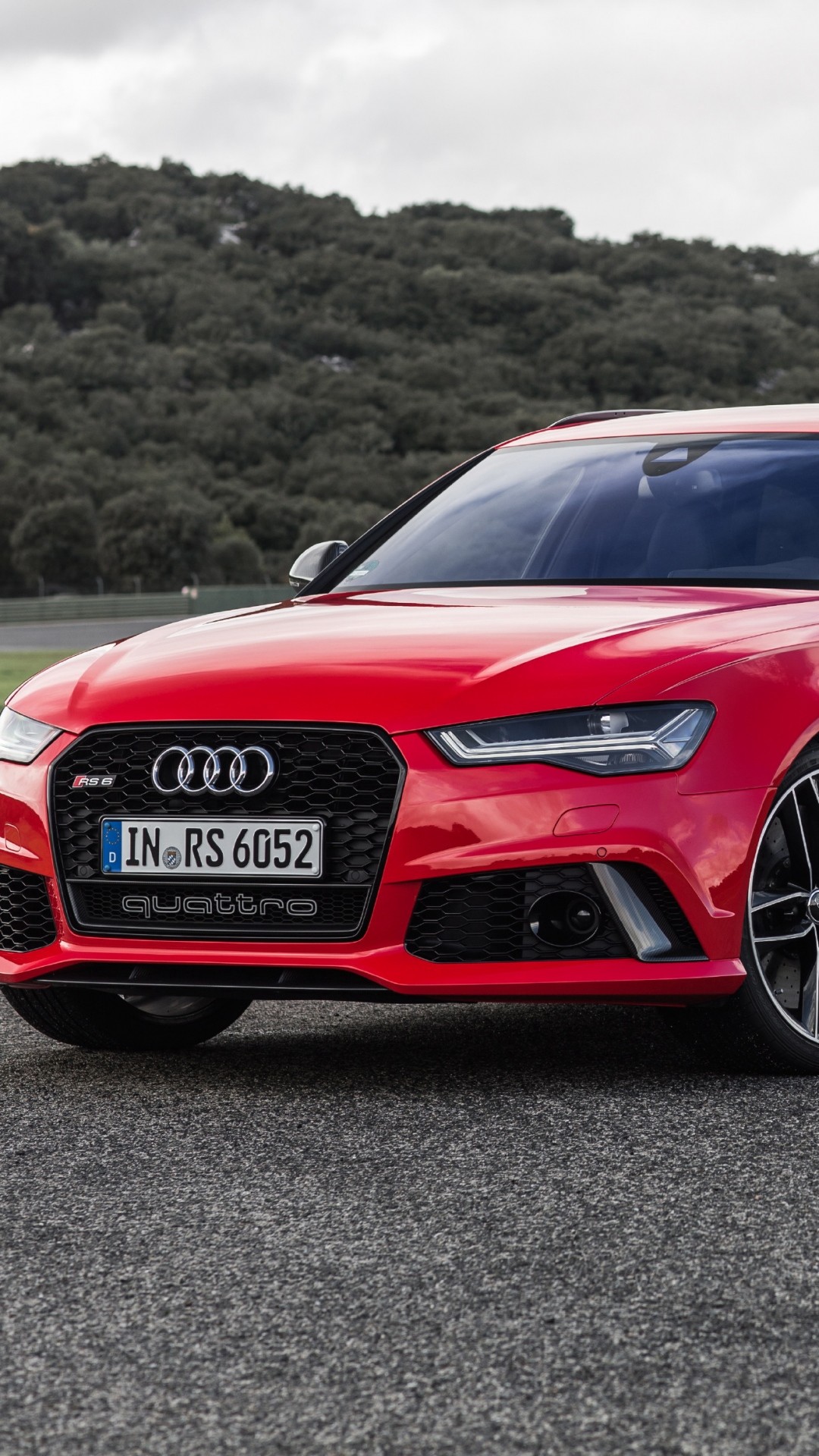 Audi RS 6 Avant (C7), Audi, Station wagon, Rosso, Full HD, sfondo per smartphone