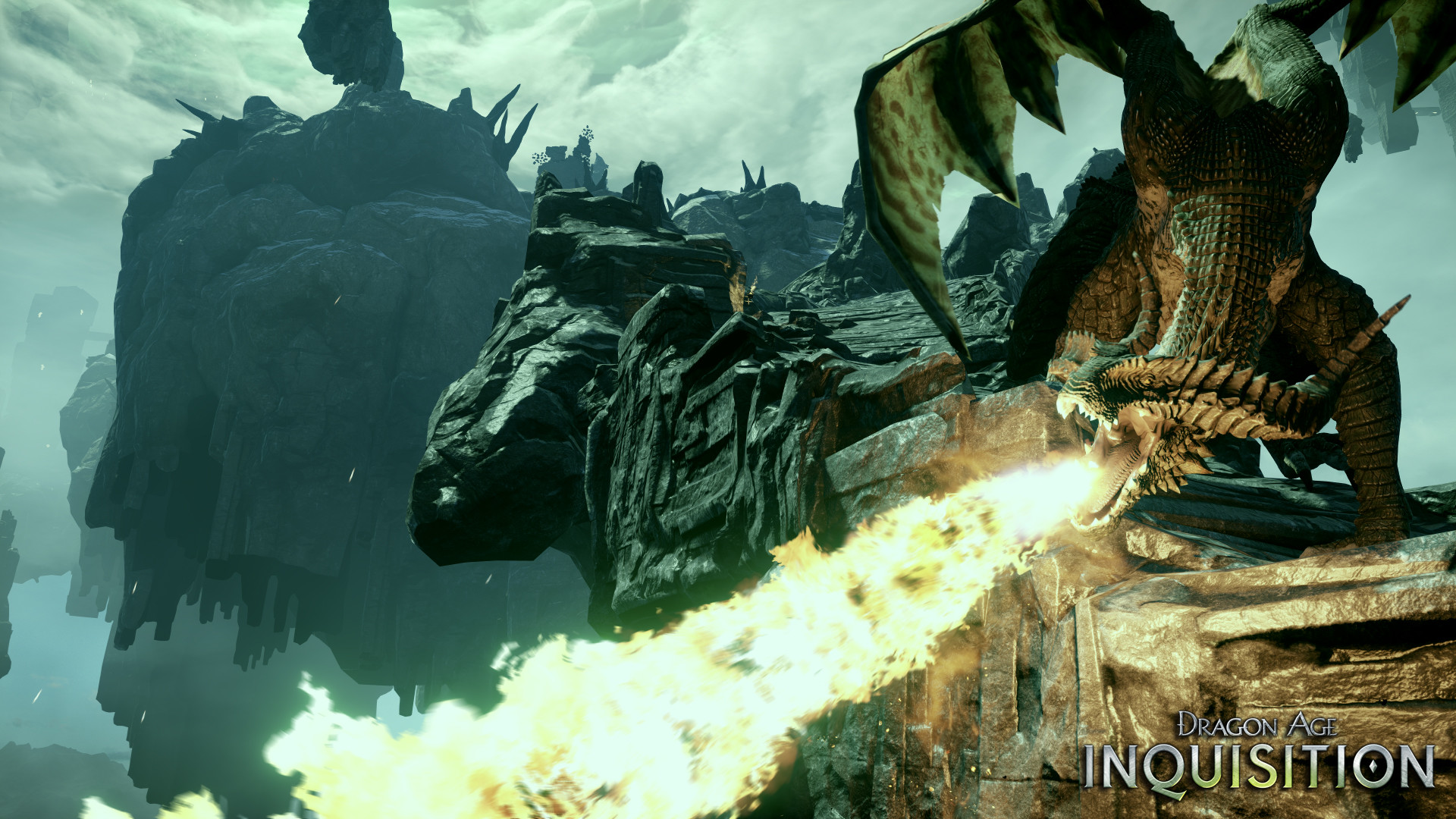 Dragon Age: Inquisition, Drago, Soffio di fuoco, Full HD, sfondo desktop