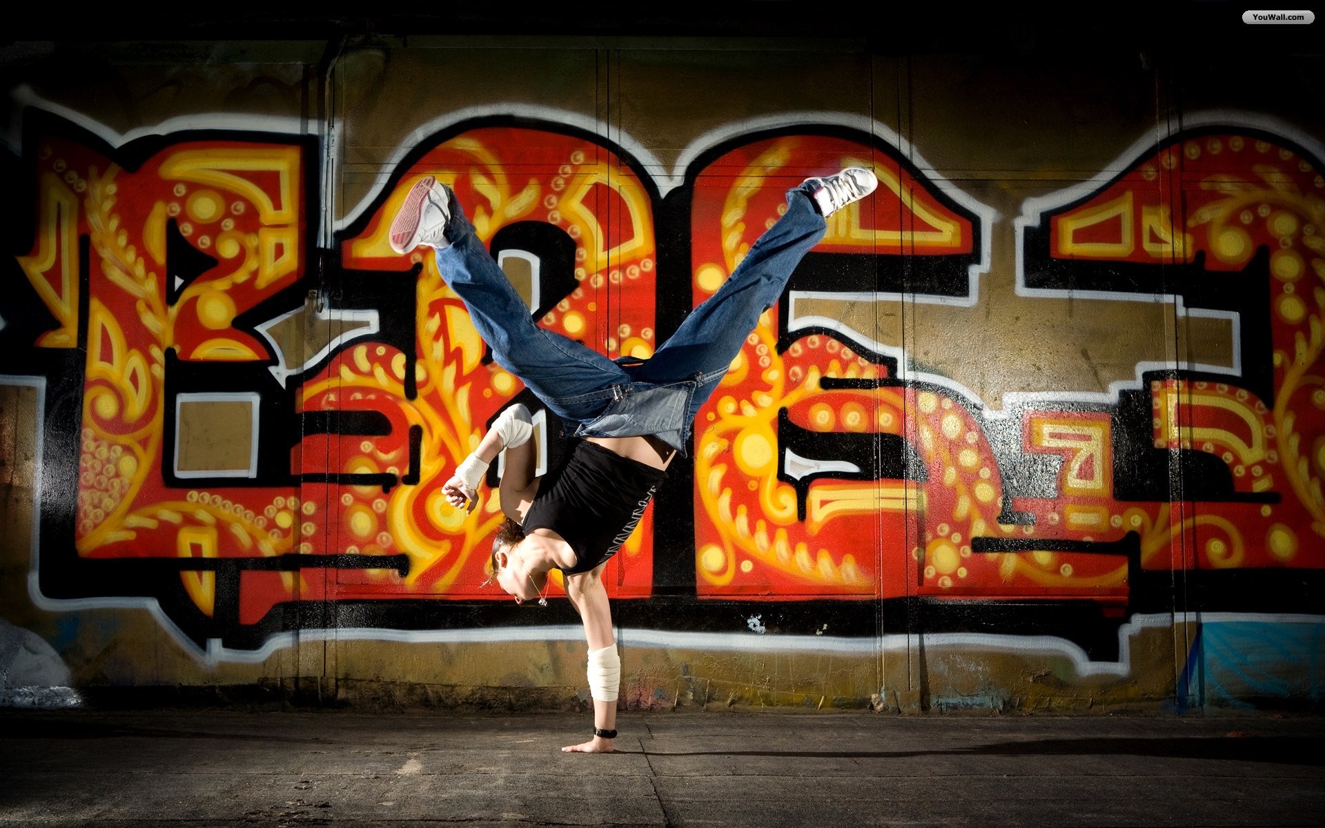 Breakdance, Graffiti, Street art, 1920x1200, immagine di sfondo