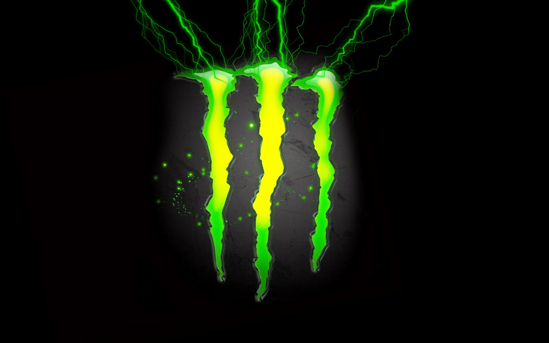 Monster Energy, Logo, Verde, 16:10 Full HD, sfondo widescreen