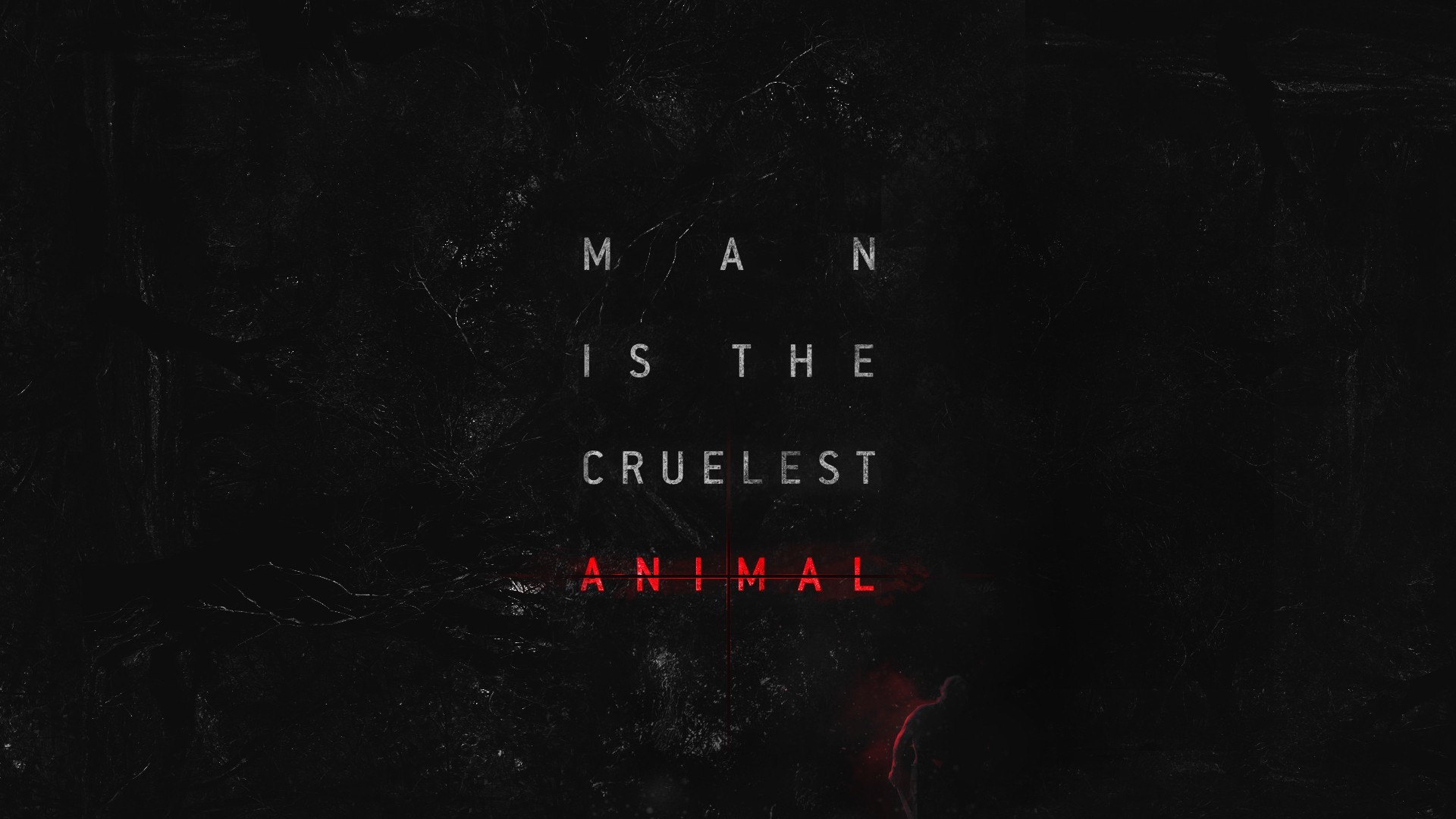 True Detective, Man is the cruelest animal, Citazione, Nero, 1920x1080, sfondo per PC