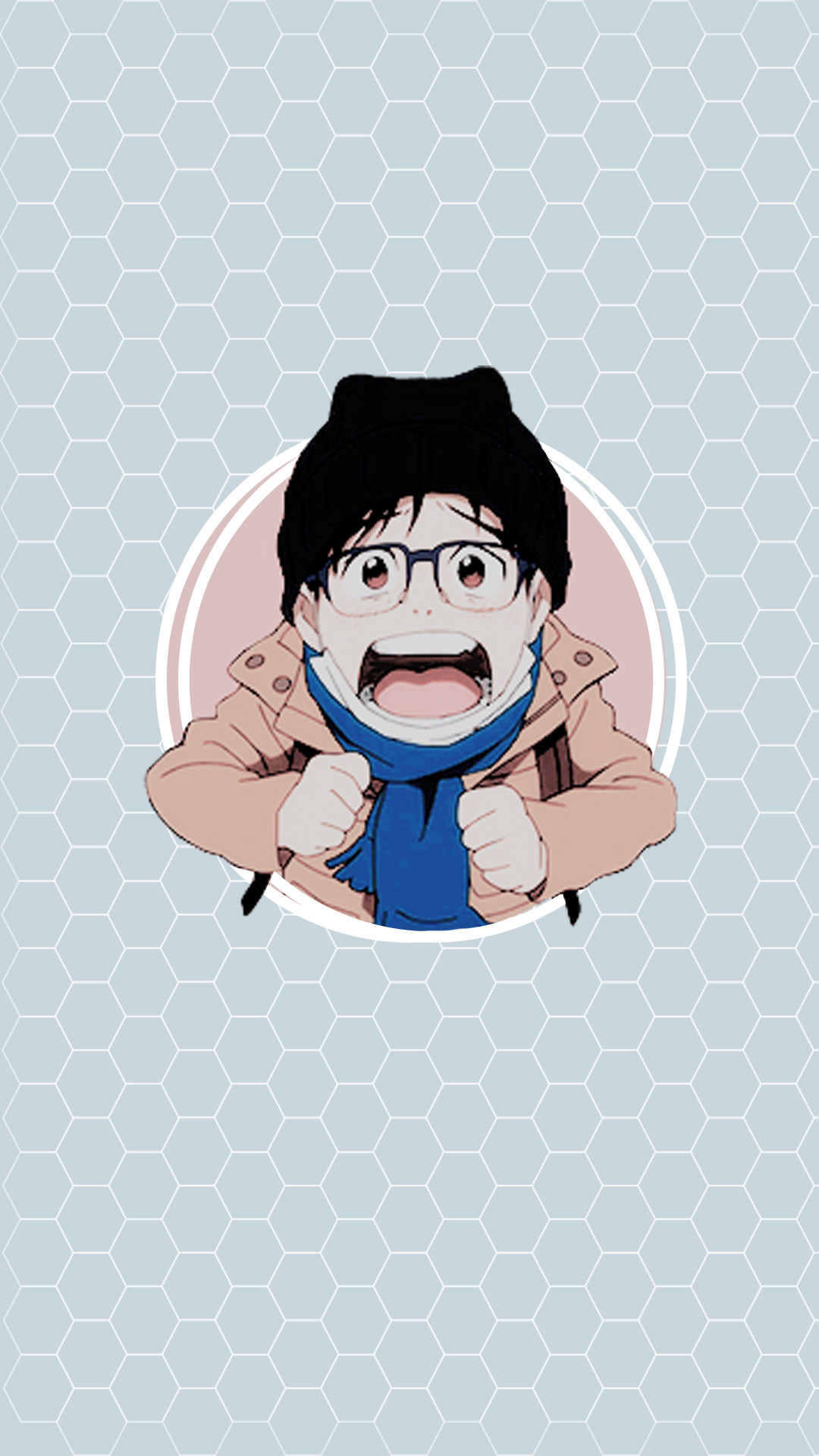 Yuri Katsuki, Yuri!!! on Ice, Chibi, Minimalista, Full HD, sfondo verticale per cellulare
