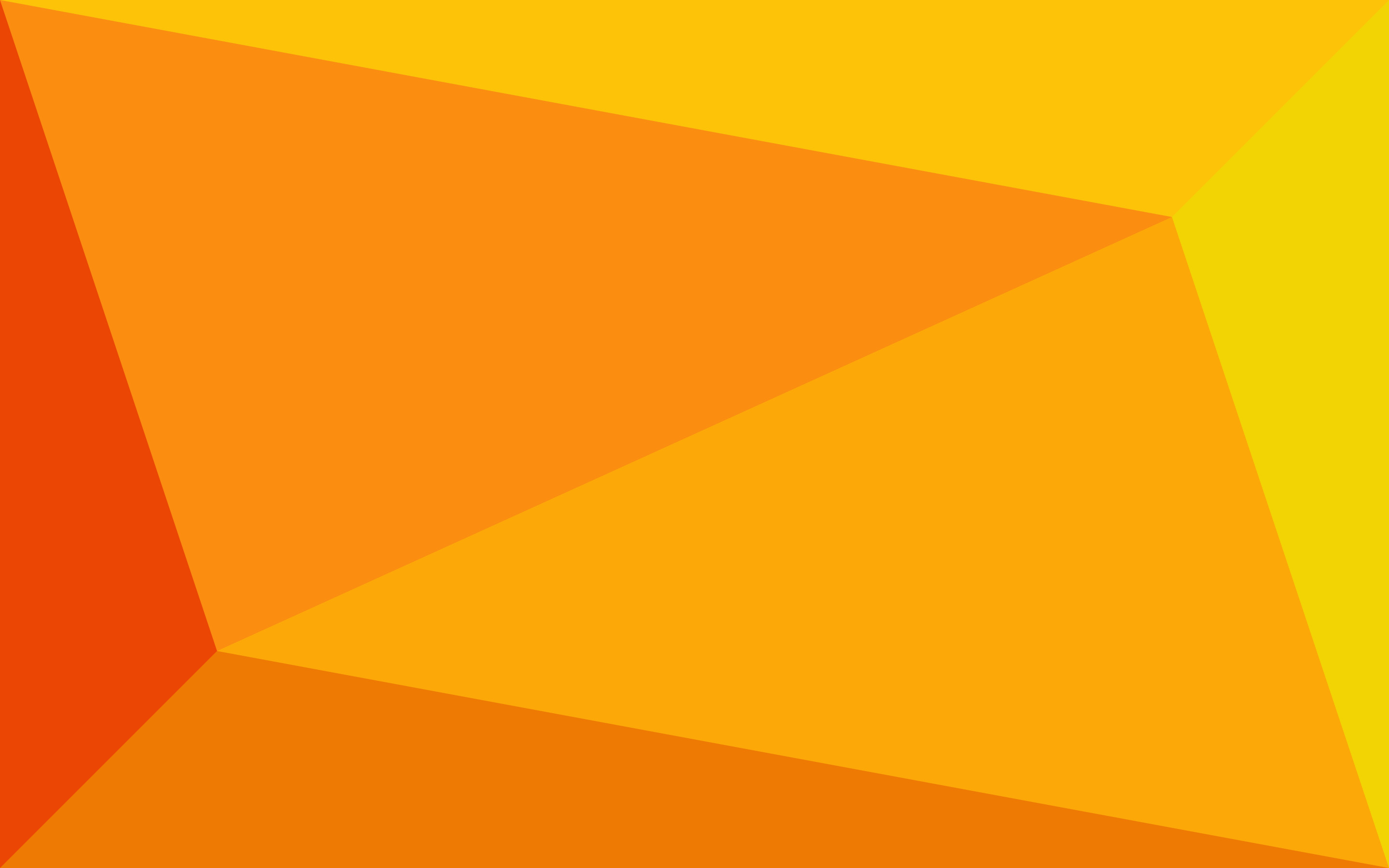 Poligoni, Geometrico, Arancione, 2K, sfondo per PC