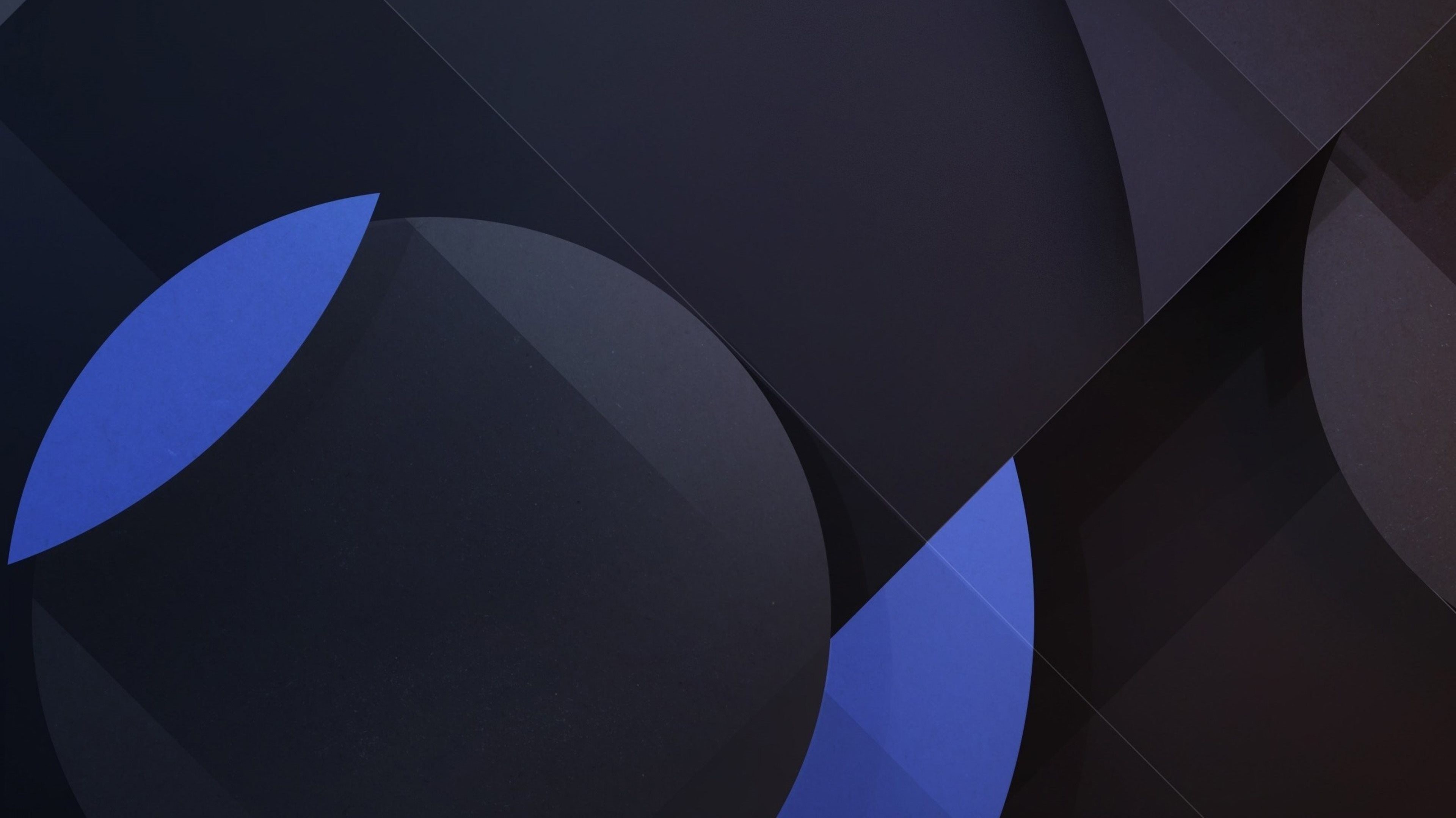 Forme geometriche, Blu, Grigio scuro, Material design, 4K 2160p, sfondo desktop