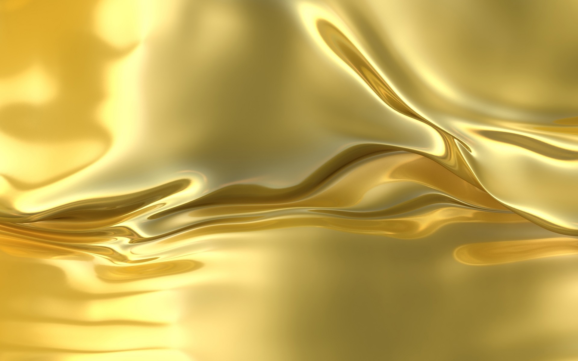 Oro liquido, Seta dorata, Onde, Full HD, sfondo desktop