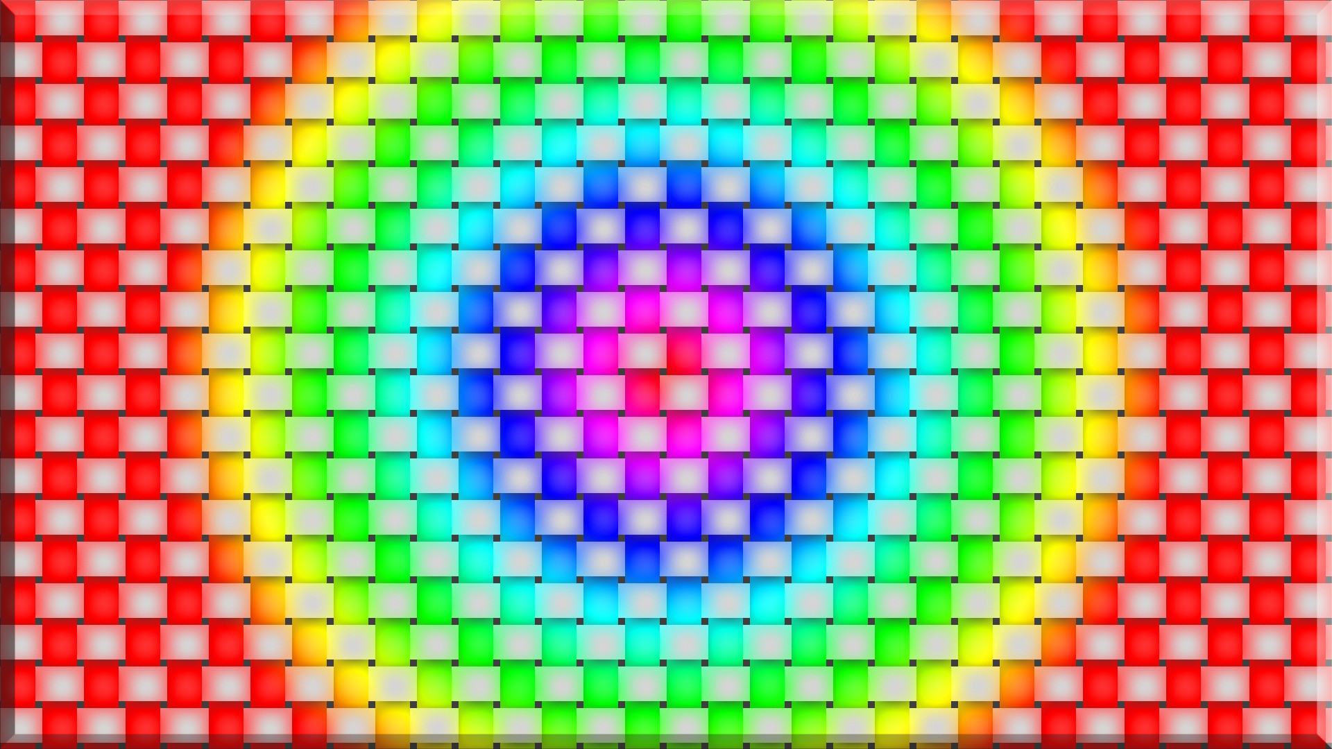 Intreccio, Cerchi concentrici, Arcobaleno, 16:9 Full HD, sfondo widescreen