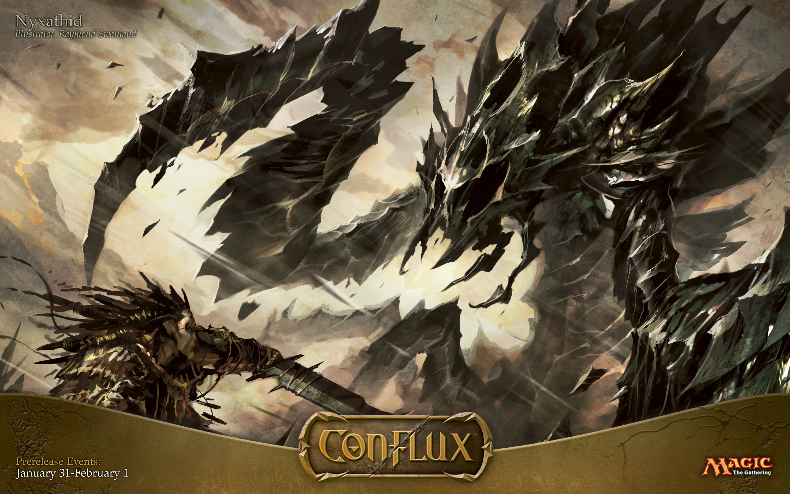 Conflux, MTG, Drago, Creatura, 2560x1600, immagine di sfondo
