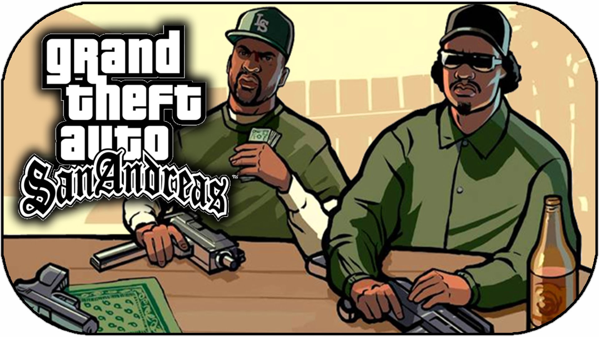 Big Smoke, Ryder, GTA San Andreas, Logo, Artwork, Full HD 1080p, sfondo desktop