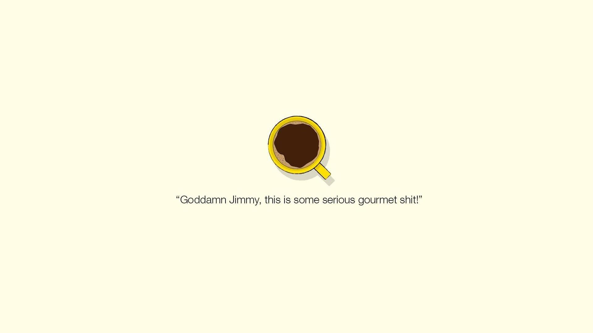 Pulp Fiction, Citazione, Tazza di caffè, Minimalista, Full HD, sfondo desktop