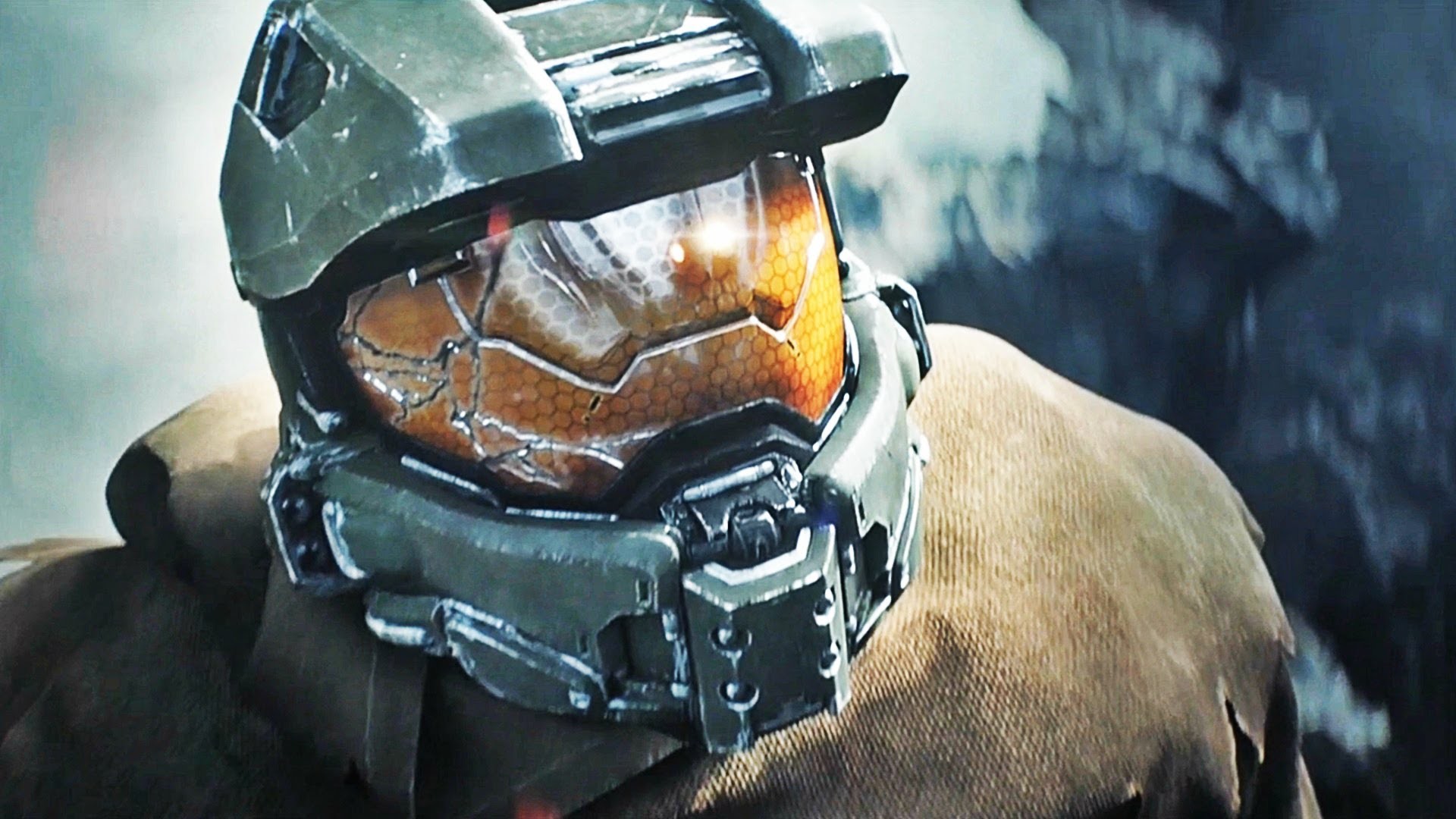 Master Chief, Halo, Casco, Primo piano, 16:9 Full HD, sfondo widescreen