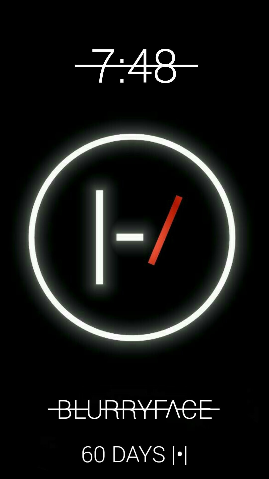 Twenty One Pilots, Blurryface, Logo, Sfondo nero, 1080x1920, schermata di blocco iPhone