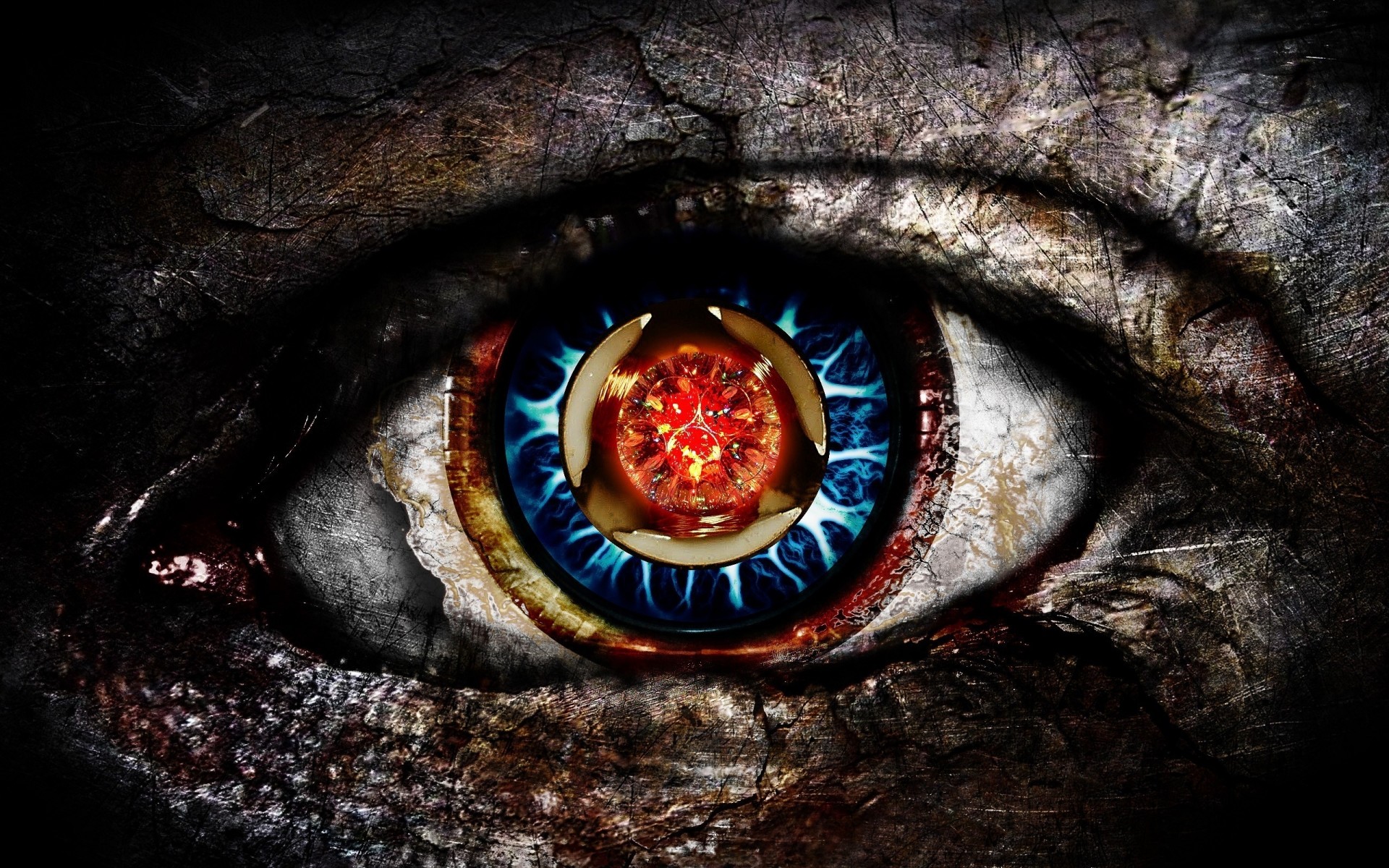 Occhio, Iride meccanica, Fantasy, Primo piano, 1920x1200, sfondo MacBook Pro