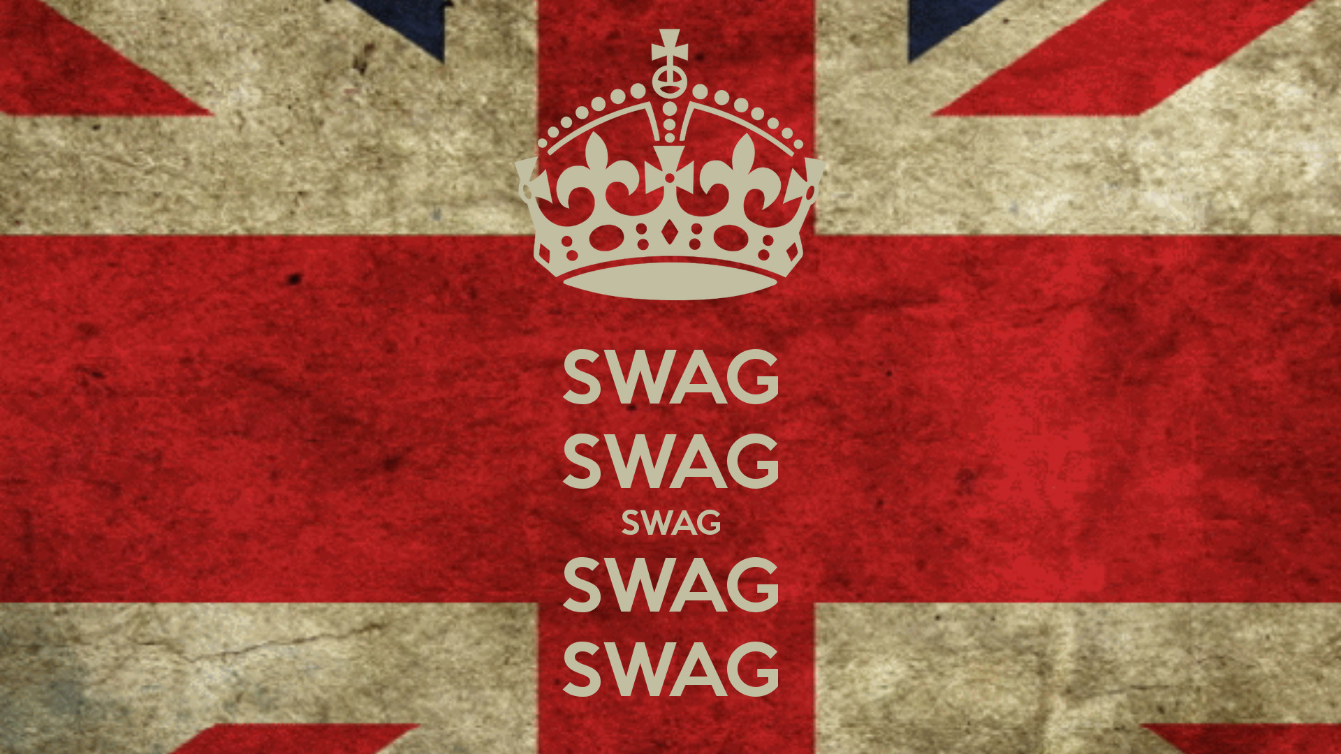 Swag, Union Jack, Corona, Keep Calm, Rosso, 1920x1080, sfondo per PC