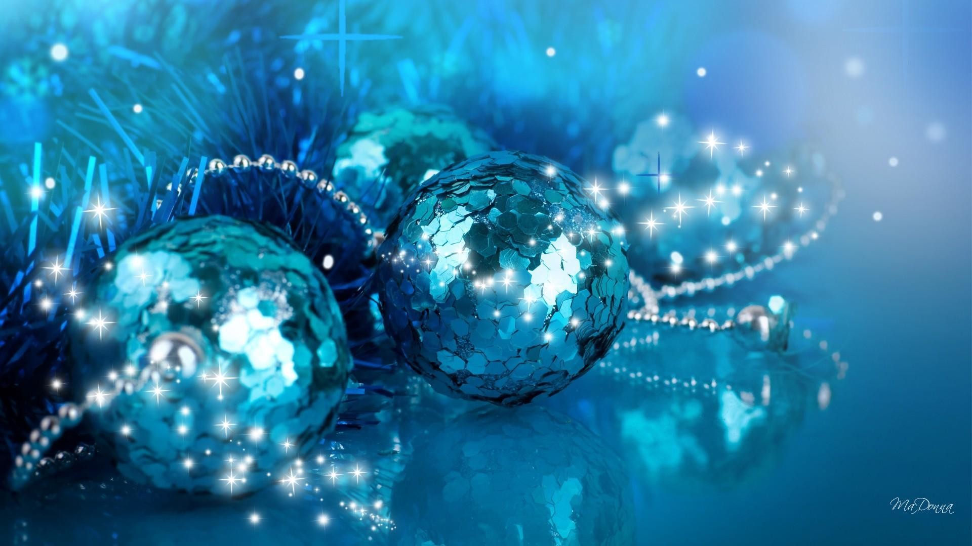 Palline di Natale, Paillettes, Turchese, Brillantini, 16:9 Full HD, sfondo widescreen