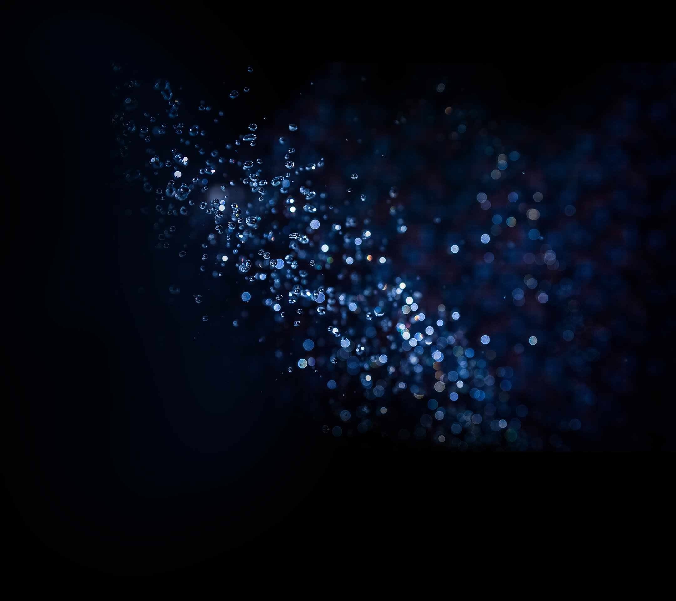 Bokeh, Blu, Nero, wallpaper Huawei