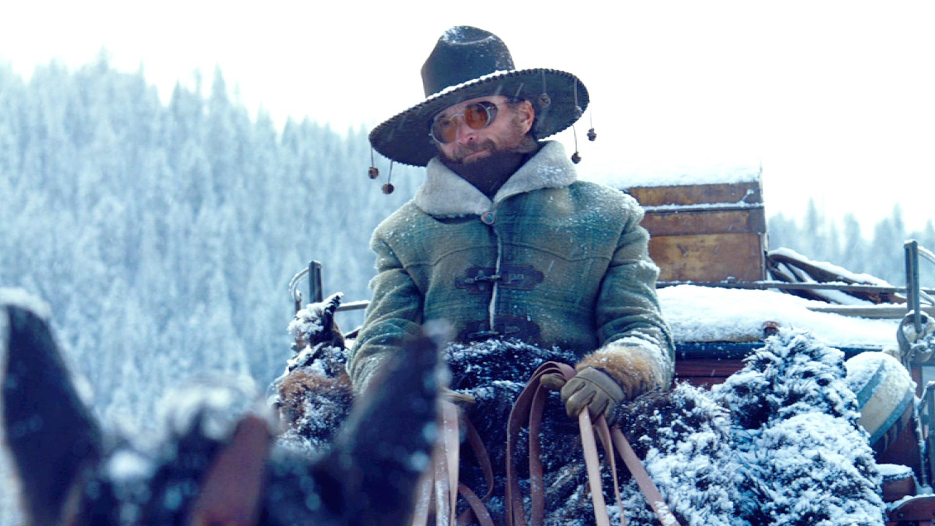 The Hateful Eight, Walton Goggins, Chris Mannix, Neve, Diligenza, wallpaper per portatile