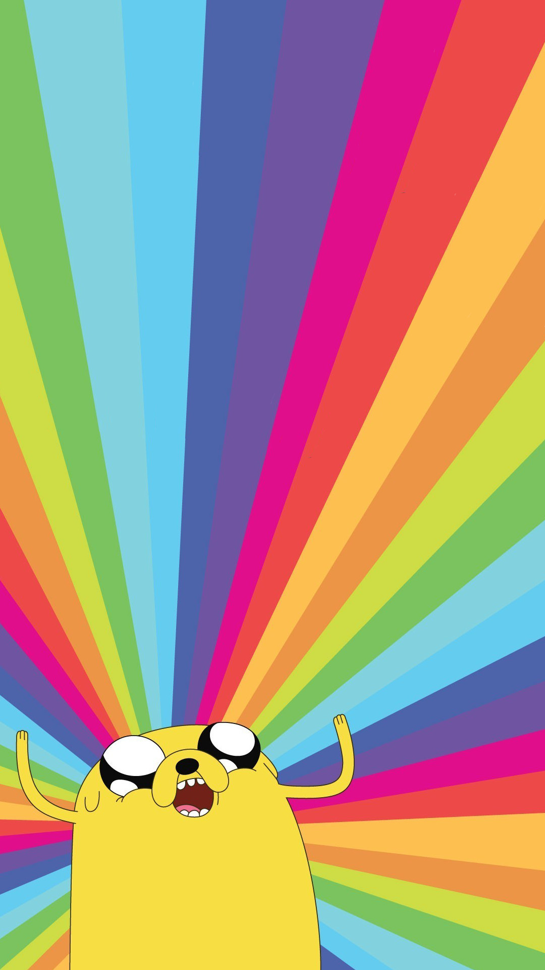 Jake il cane, Adventure Time, Raggi arcobaleno, Full HD, sfondo per smartphone