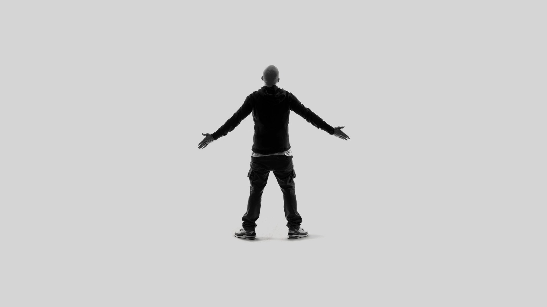 Eminem, Rap God, Minimalismo, Silhouette, 1920x1080, sfondo per PC
