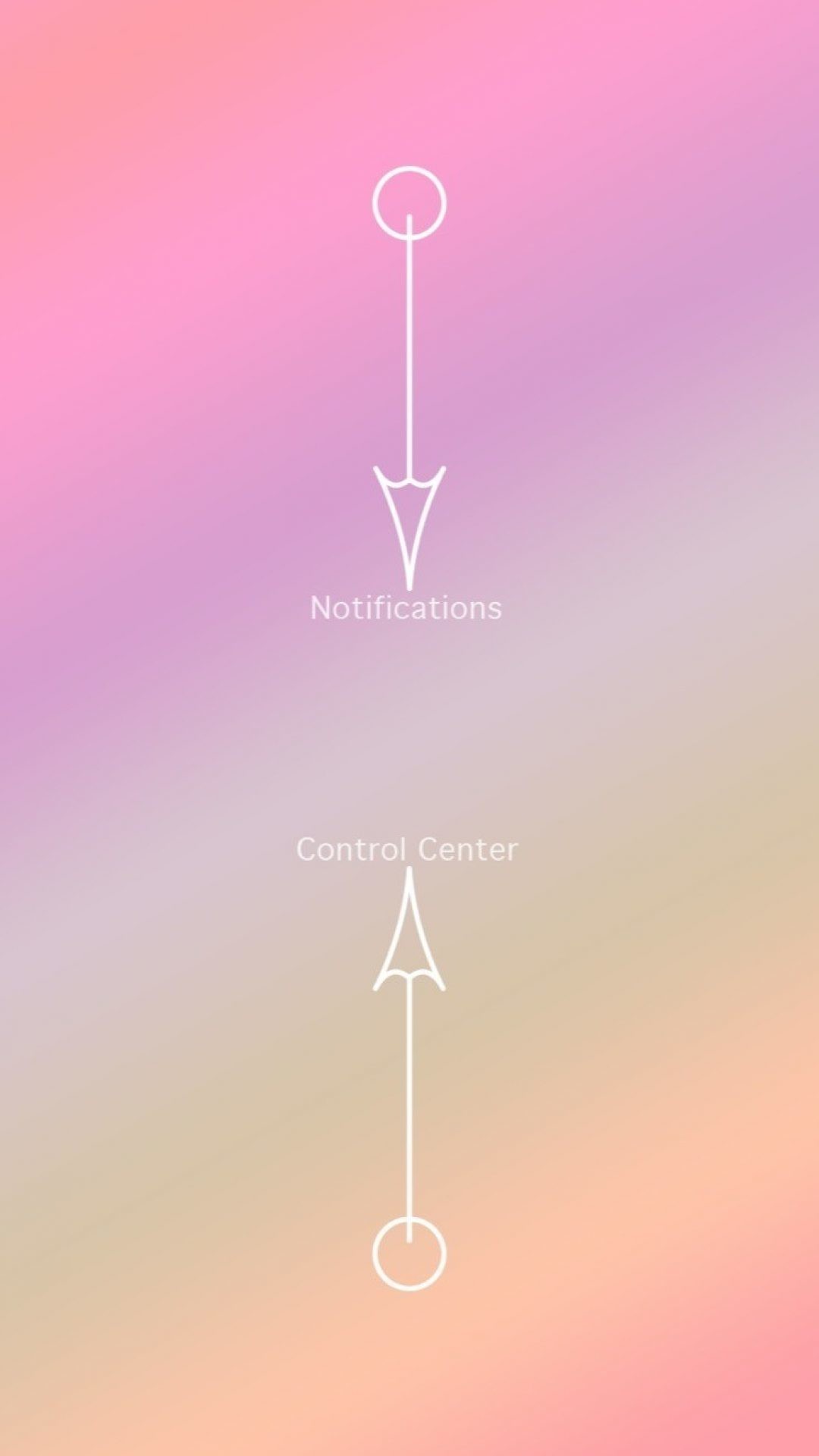 Sfumatura, Rosa pastello, Frecce, Minimalismo, sfondo iPhone 6 Full HD