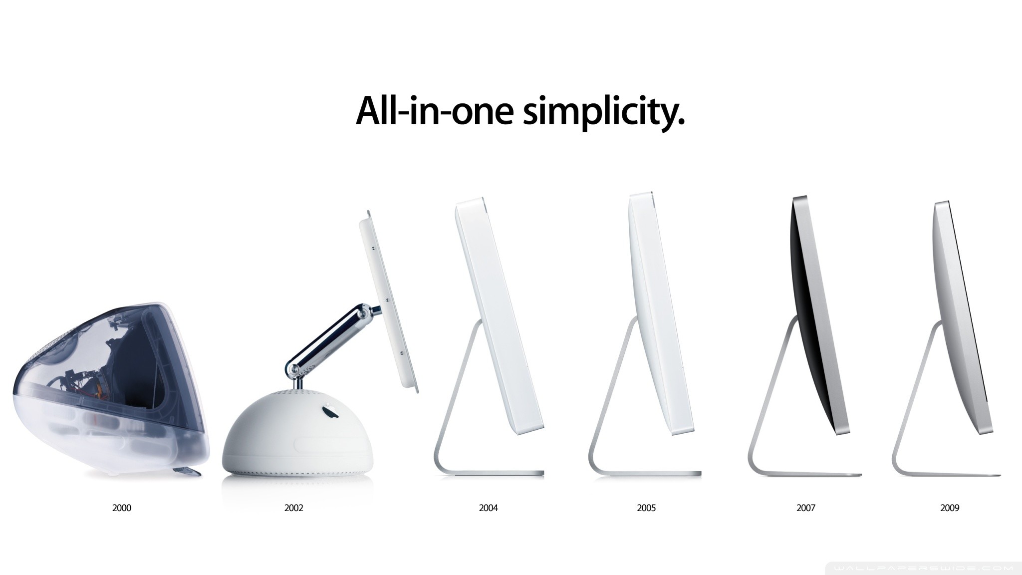 iMac, Evoluzione, Apple, All-in-one simplicity, Full HD, sfondo desktop