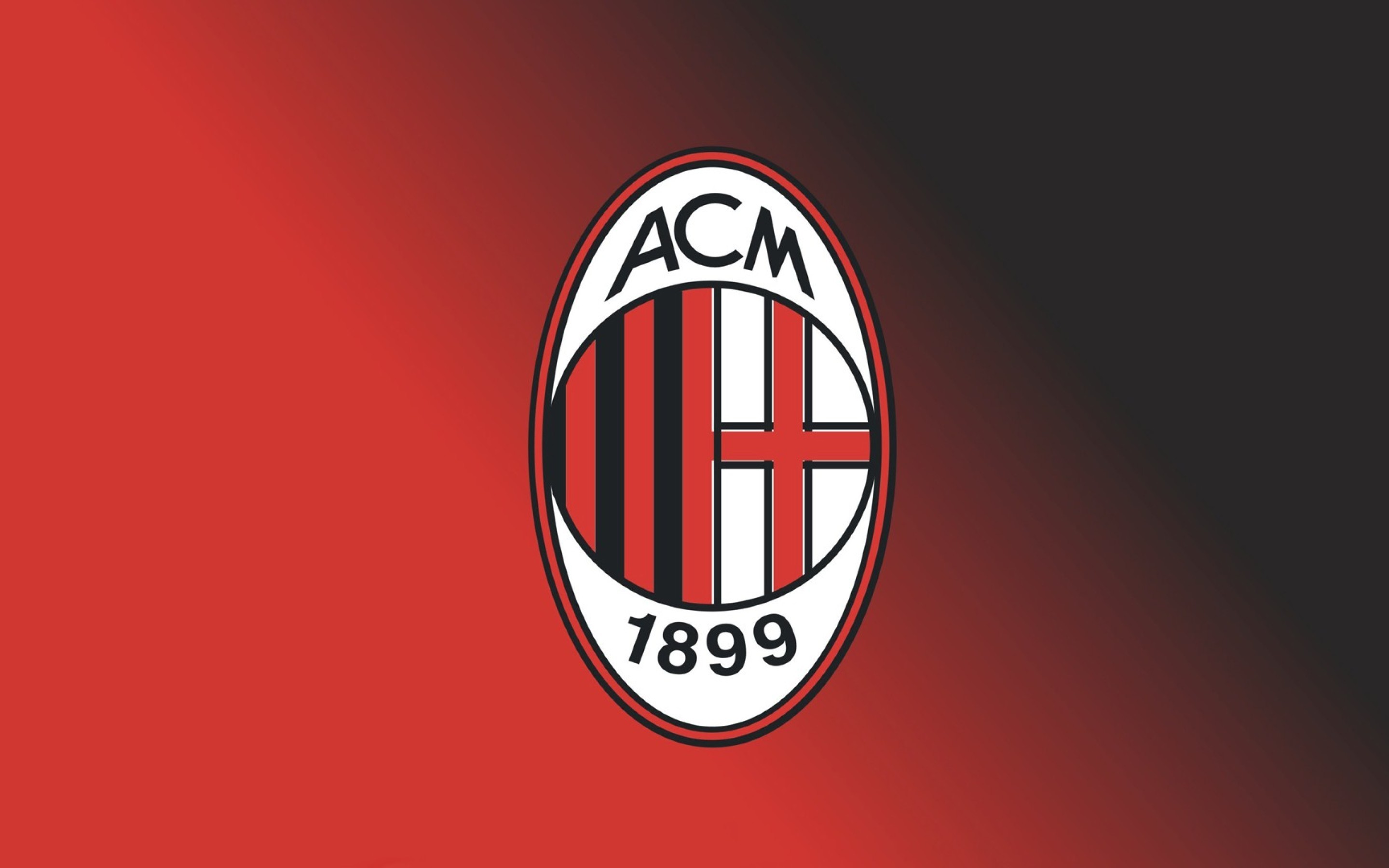 Stemma AC Milan, AC Milan, Rosso e nero, 2K, sfondo per portatile