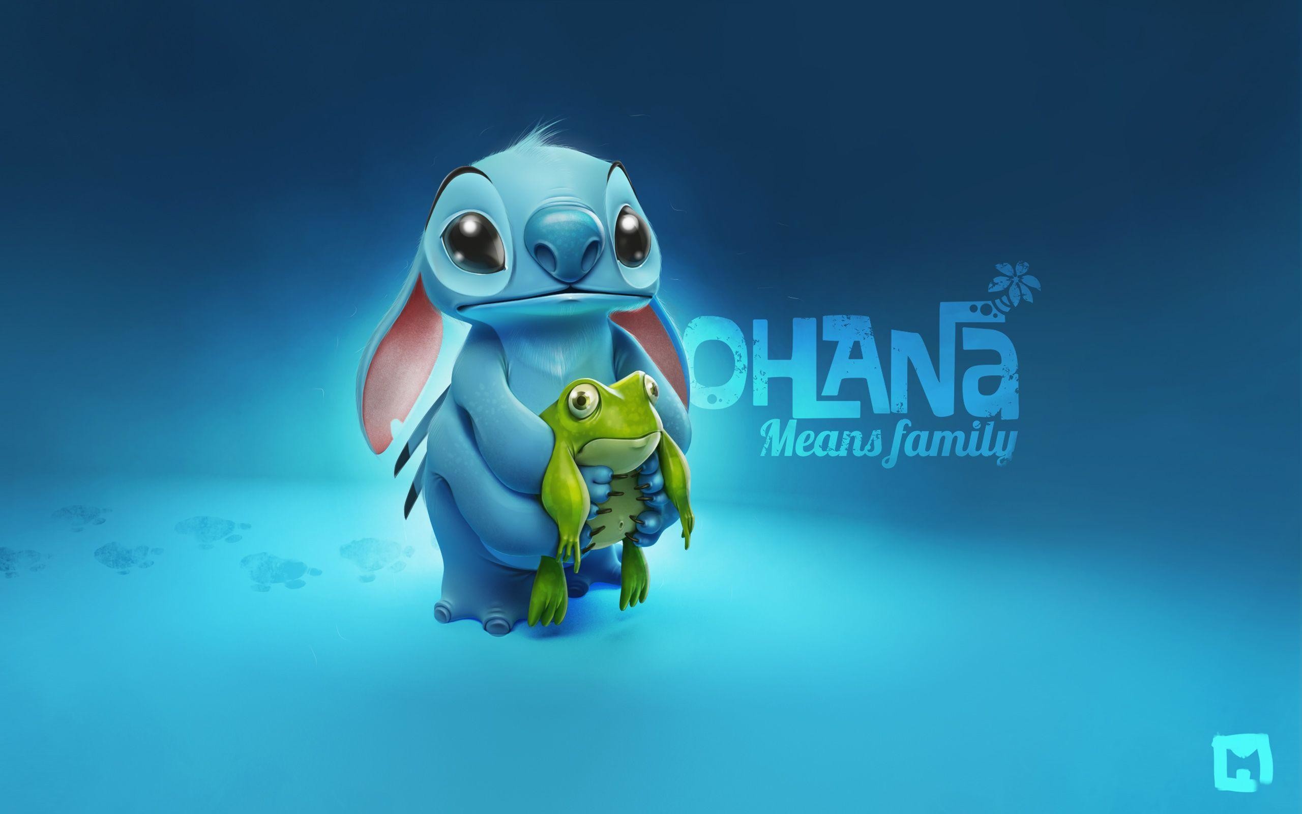 Stitch, Ohana Means Family, Lilo & Stitch, Rana, Disney, 2K, sfondo per PC