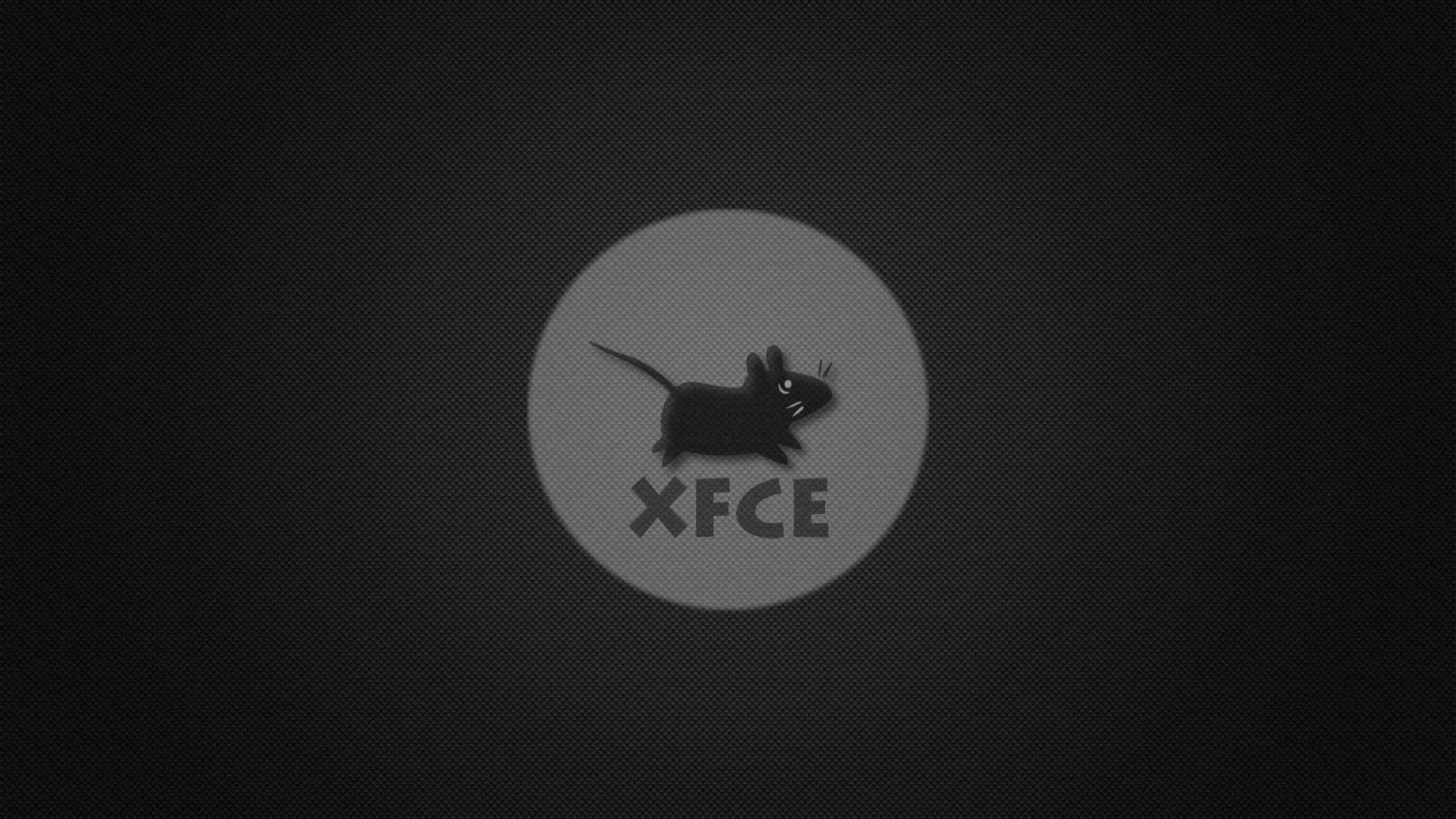 Xfce, Logo, Fibra di carbonio, Grigio, Full HD, sfondo Windows 11