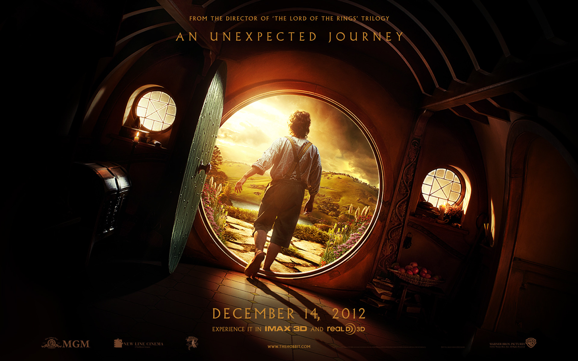 Bilbo Baggins, Casa Baggins, Lo Hobbit: Un viaggio inaspettato, Porta rotonda, wallpaper Full HD