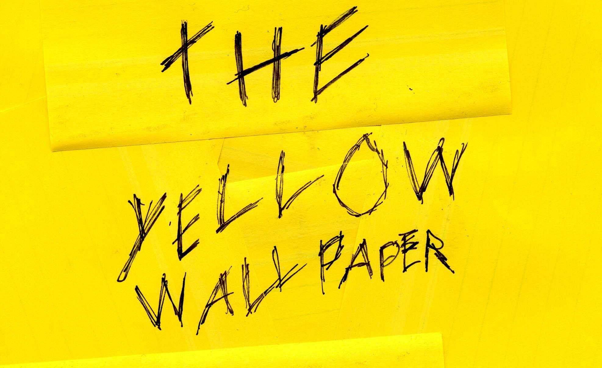 The Yellow Wallpaper, Scritta a mano, Giallo, Full HD, sfondo desktop