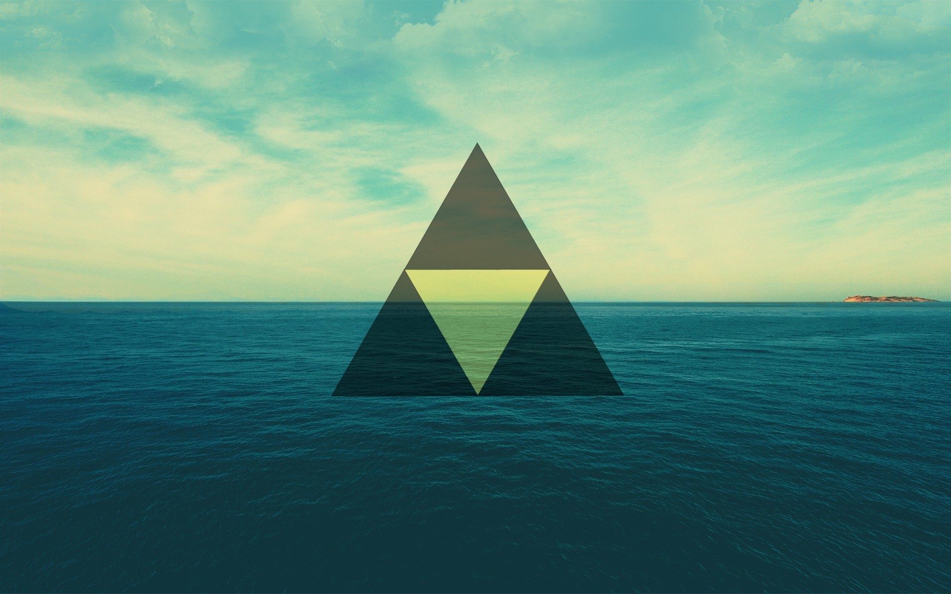 Triforza, The Legend of Zelda, Mare, Hipster, 16:10 Full HD, sfondo widescreen