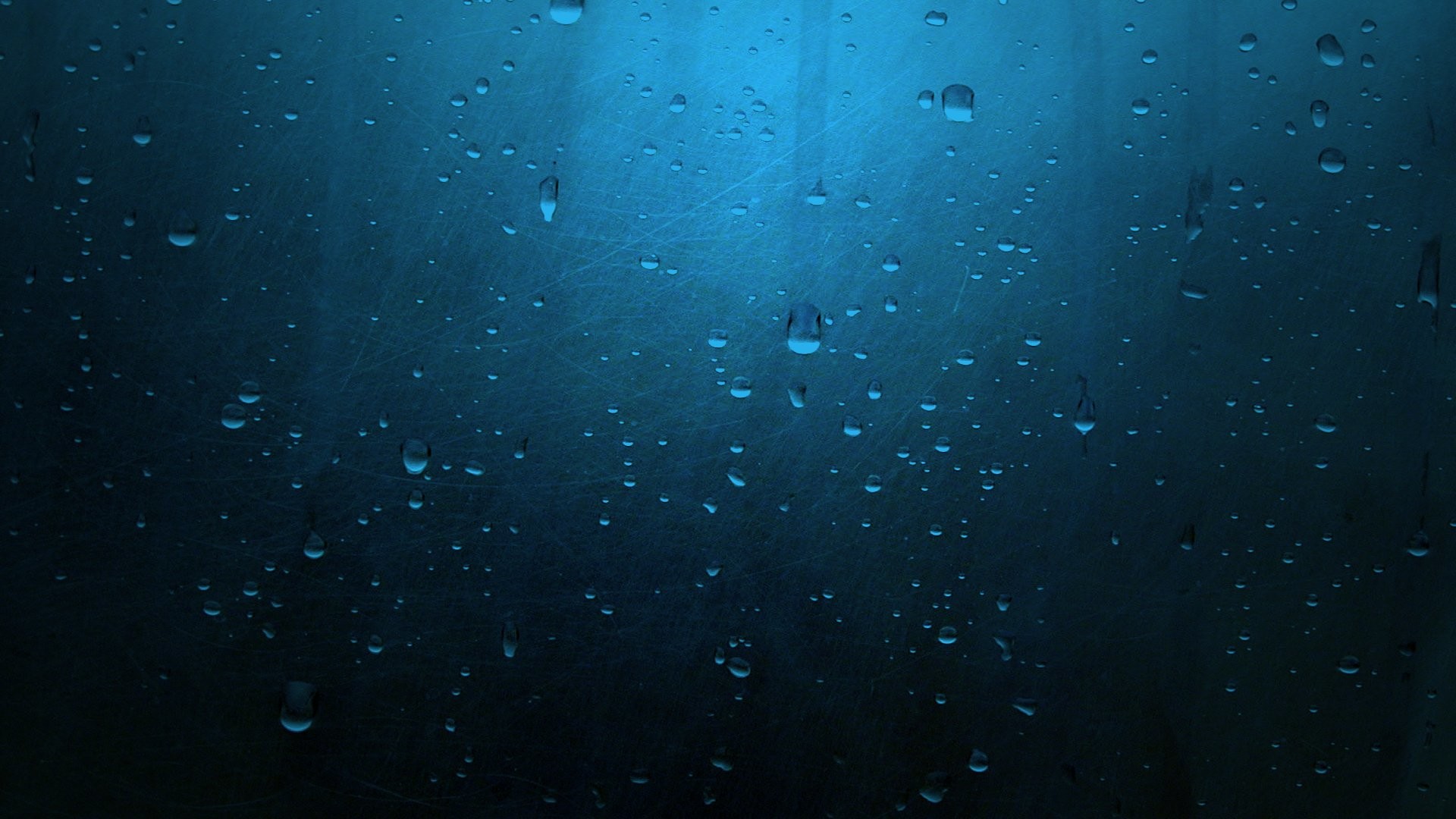 Gocce d'acqua, Blu, Sott'acqua, 16:9 Full HD, wallpaper widescreen