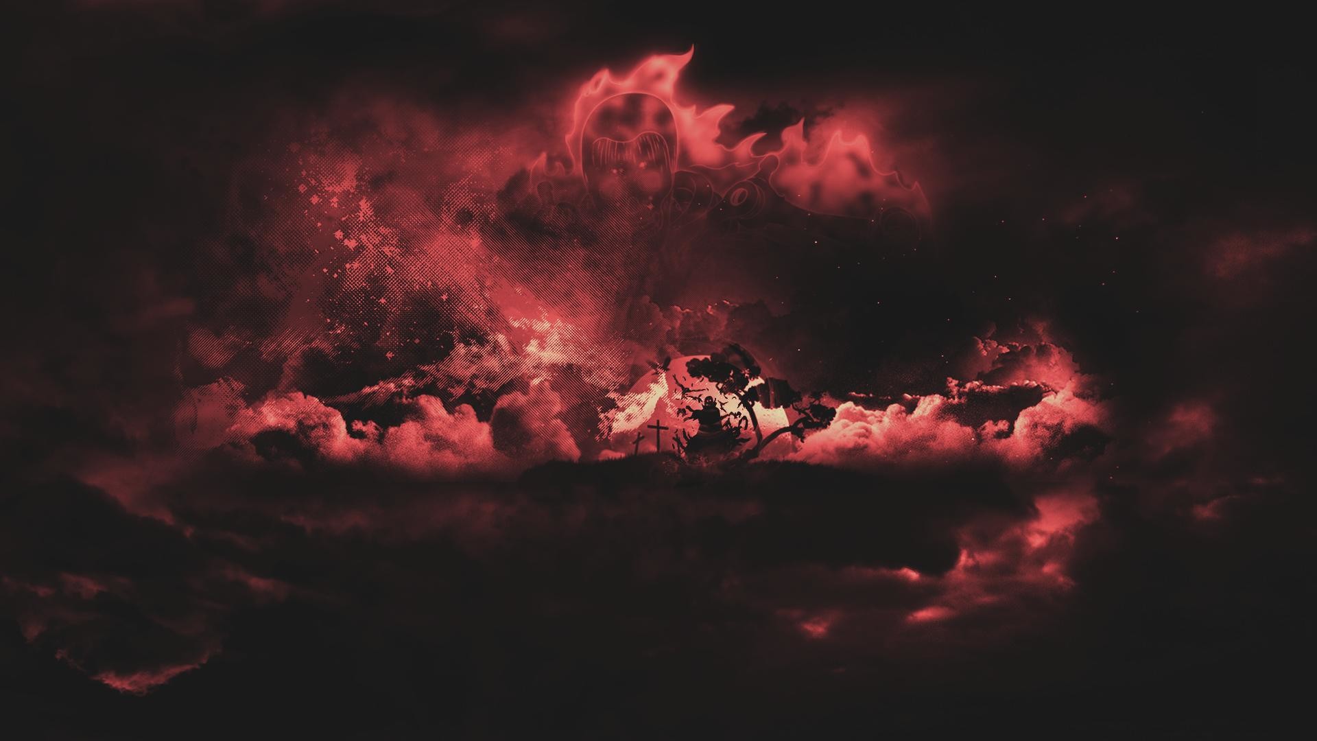 Nuvola rossa, Akatsuki, Fumo, 16:9 Full HD, sfondo widescreen