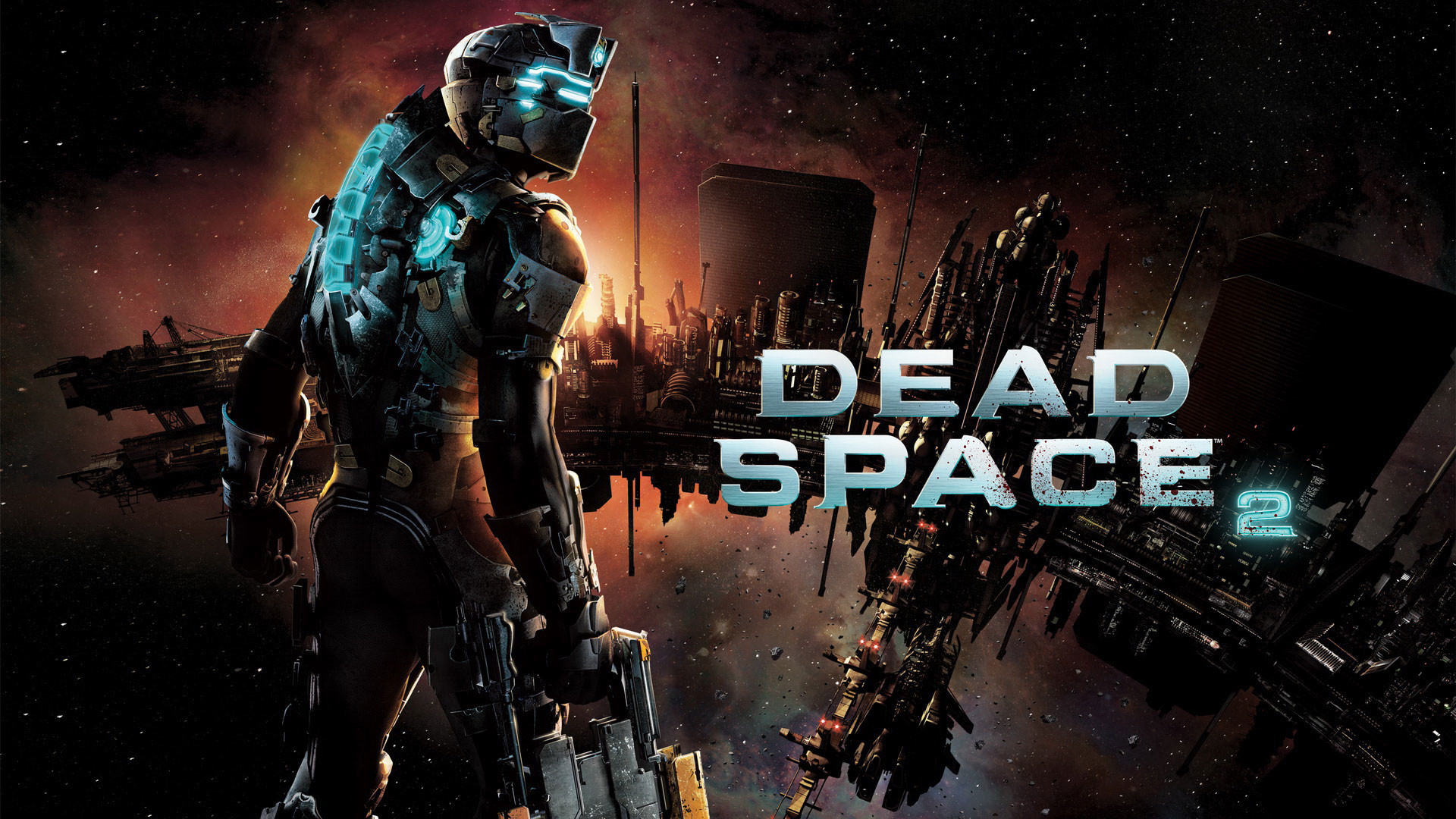 Isaac Clarke, Dead Space 2, Sprawl, Logo, Città spaziale, 1920x1080, immagine di sfondo