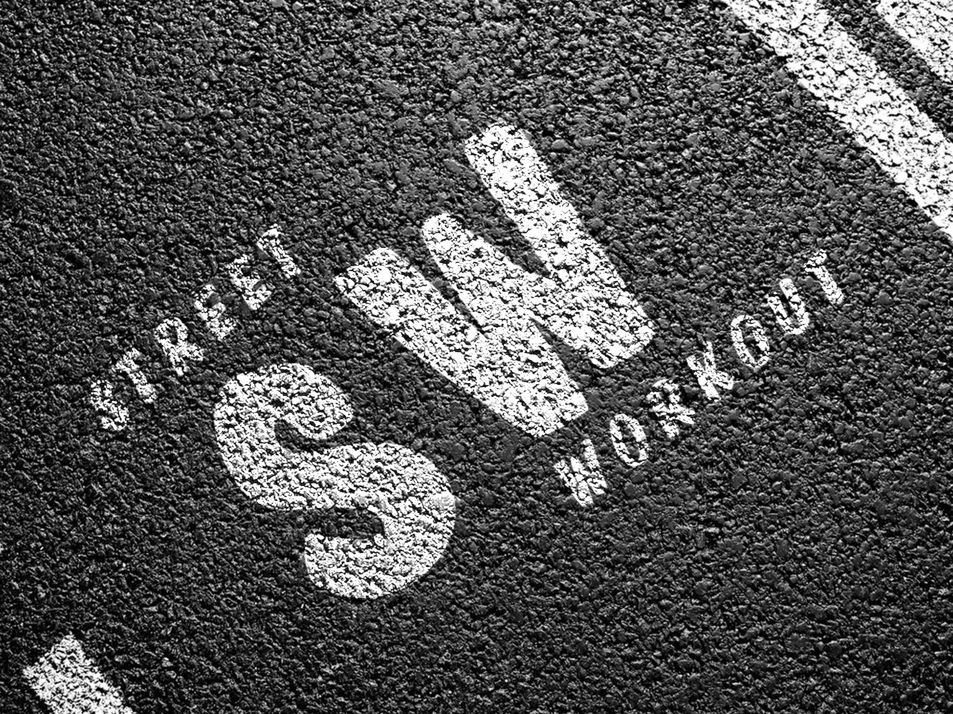 Street Workout, Logo, Asfalto, Full HD, sfondo per iPad e tablet