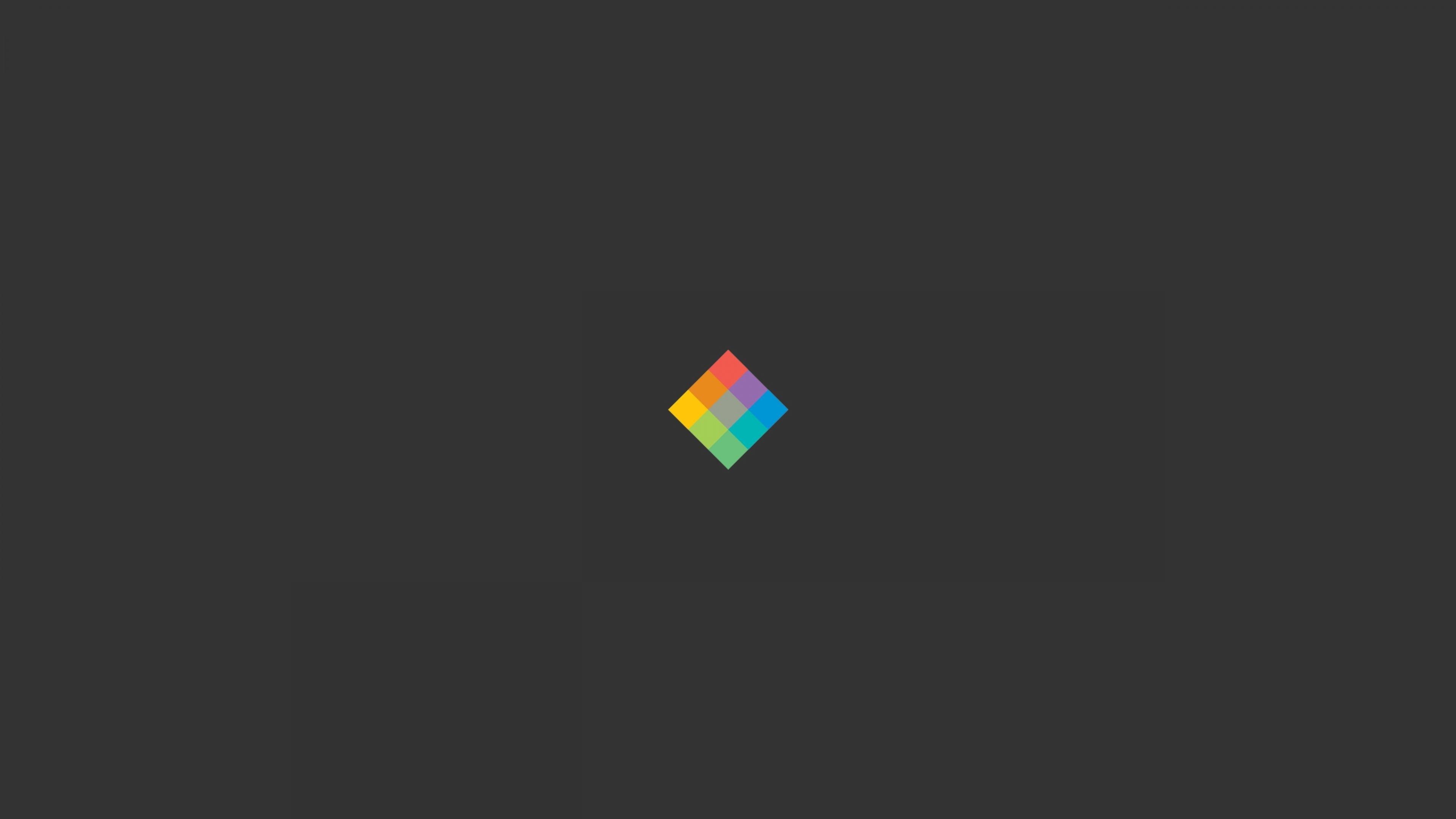 Rombo, Multicolore, Sfondo grigio, Minimalista, 4K, wallpaper desktop