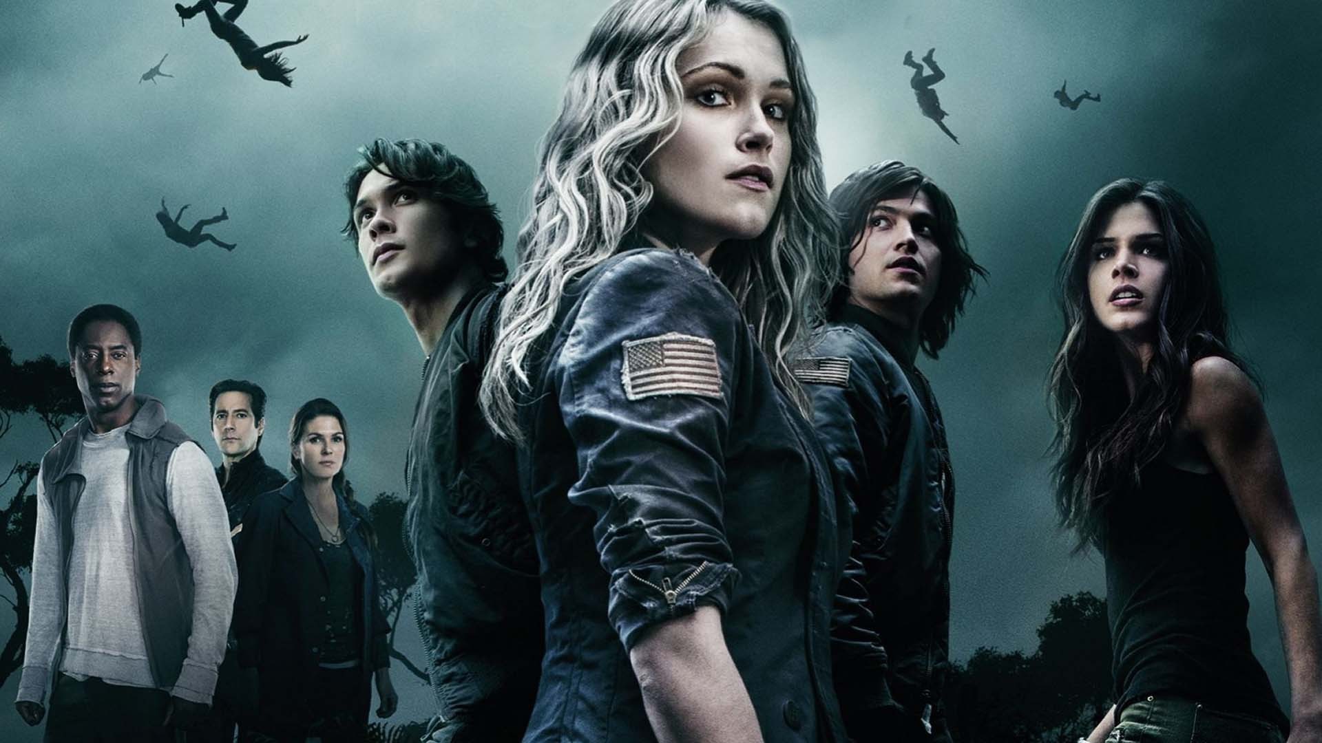 The 100, Cast, Eliza Taylor, Bob Morley, Persone che cadono, Full HD, sfondo per PC e portatile