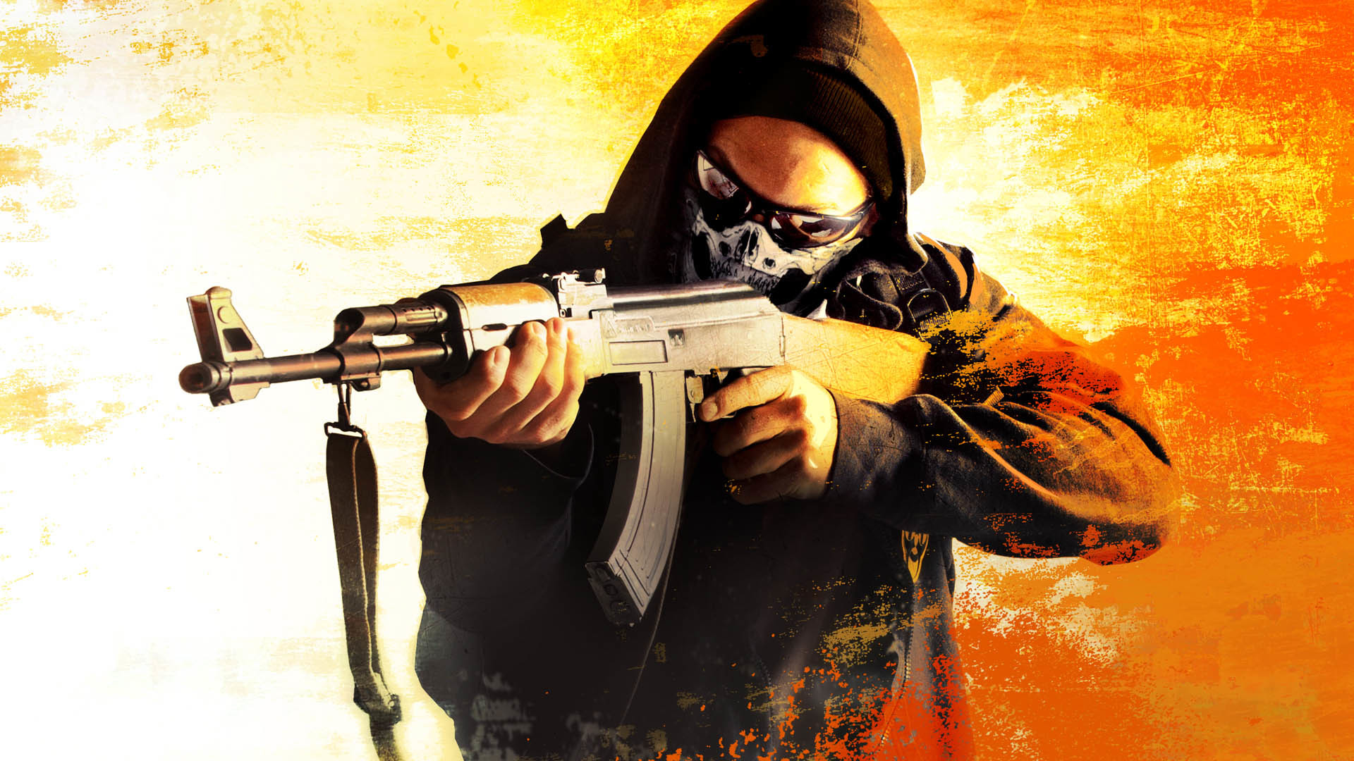 CS:GO, Terrorista, AK-47, Arancione, 16:9 Full HD, sfondo widescreen