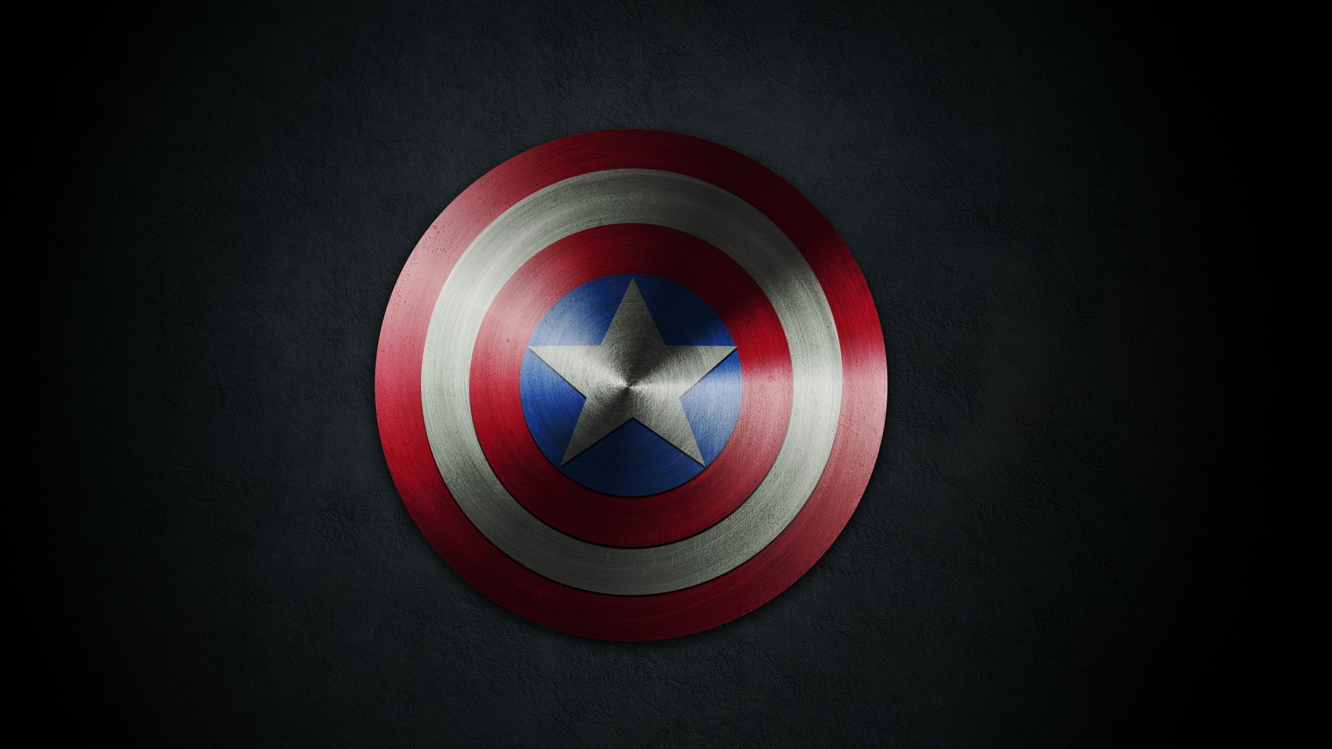 Scudo di Capitan America, Capitan America, Sfondo nero, Full HD, wallpaper per portatile