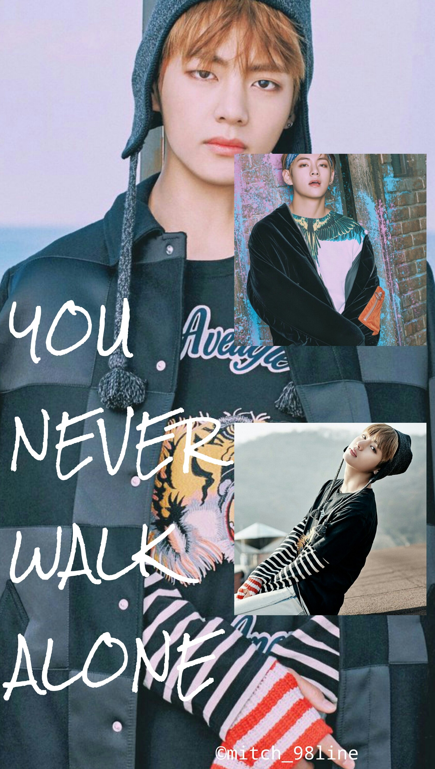 BTS, You Never Walk Alone, Collage, QHD+, sfondo verticale per cellulare